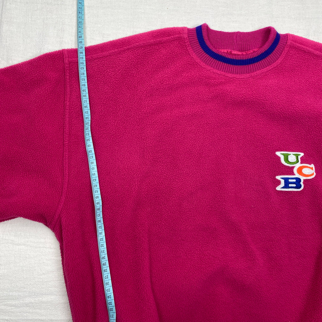 Benetton Vintage Fleece Sweatshirt, Size XL, Made in Italy, 80’s/90’s