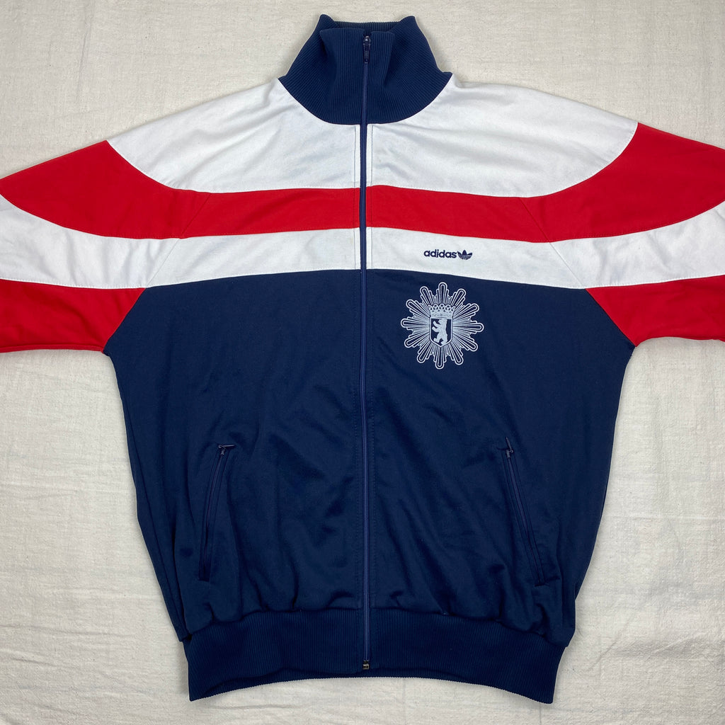 Adidas Vintage Track Jacket, Size XL, Berlin, Made in West Germany, 80’s/90’s