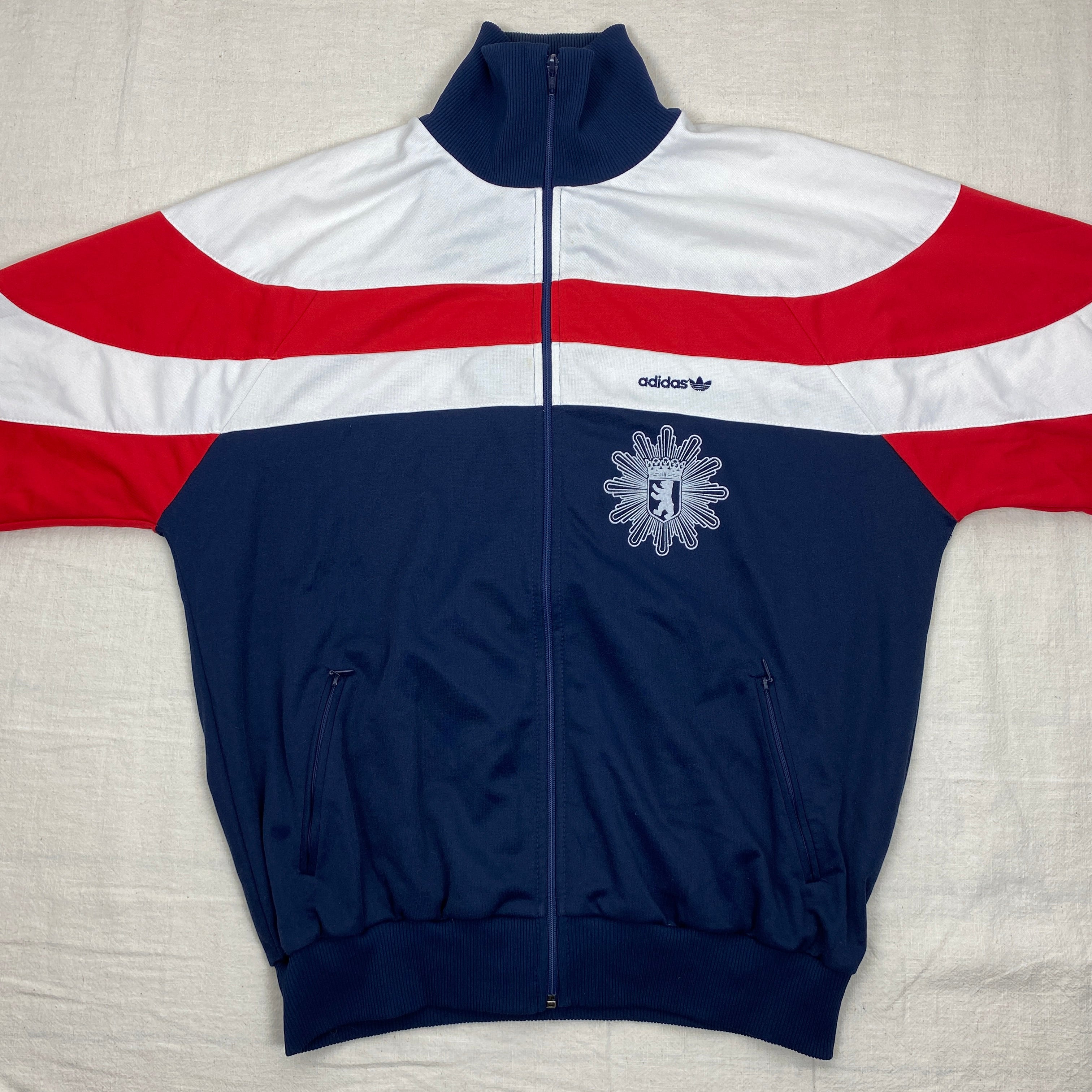 Adidas Vintage Track Jacket, Size XL, Berlin, Made in West Germany, 80’s/90’s