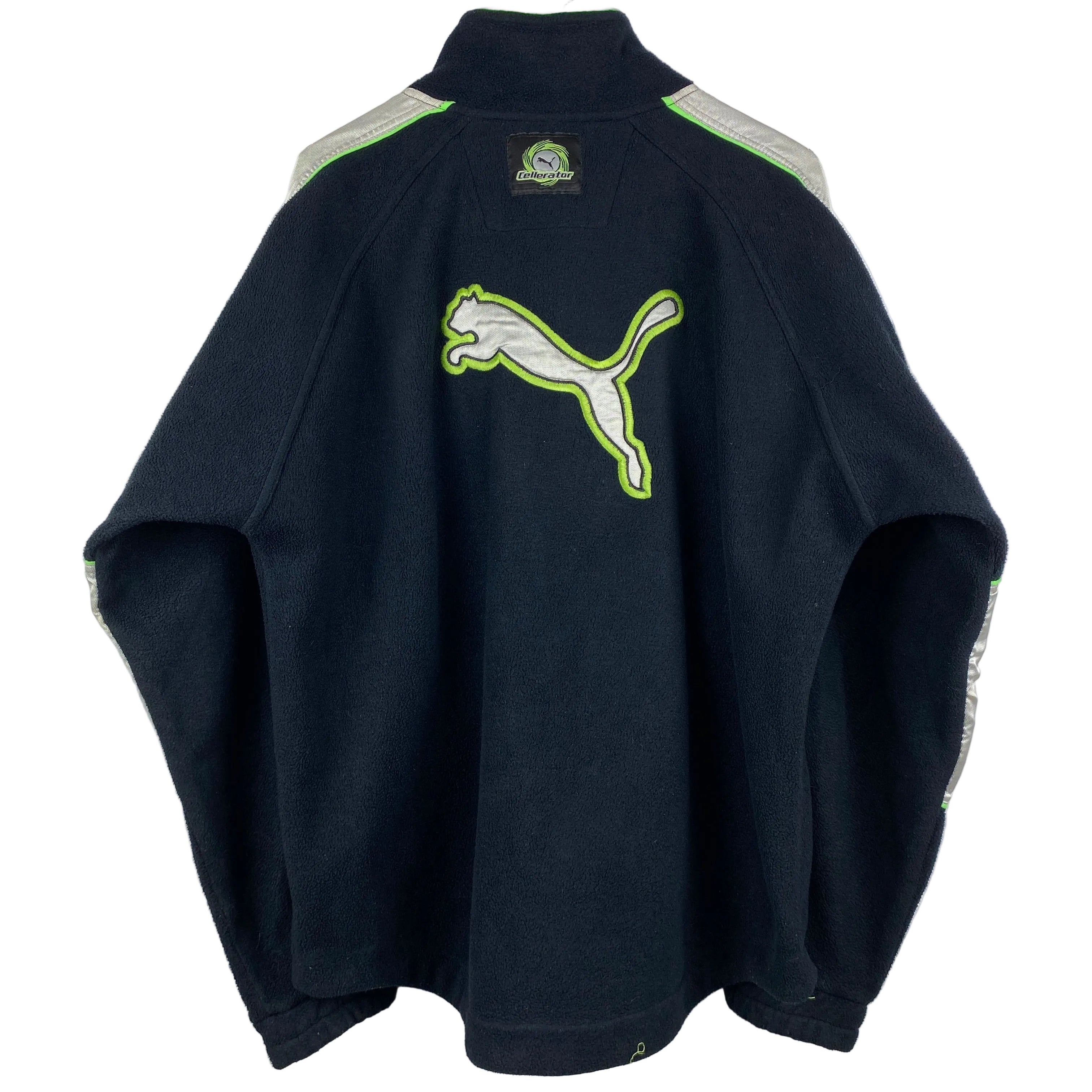 Puma Vintage Fleece Jacket, Size S, Embroidered Logo, 90’s