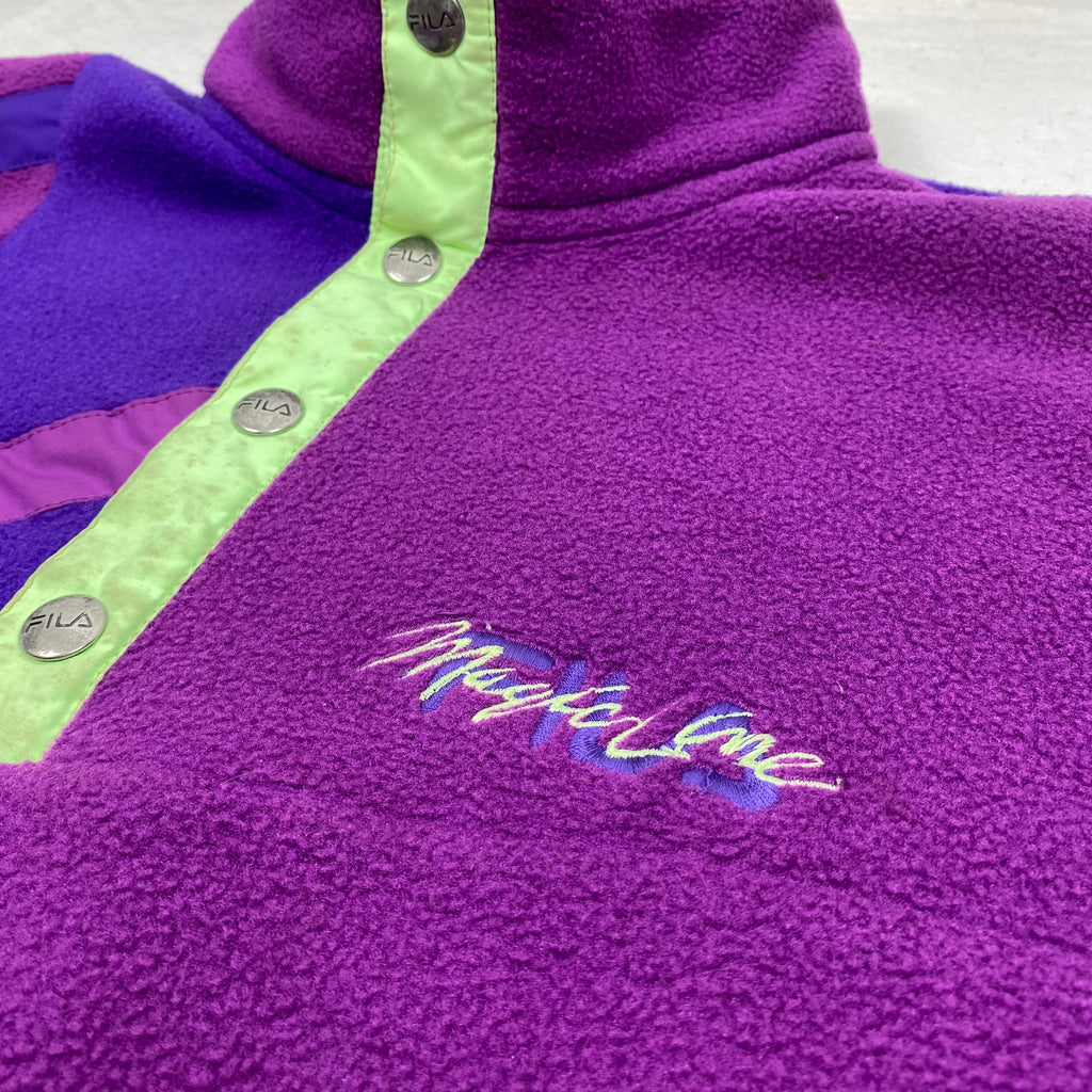 Fila Vintage Fleece Jacket, Size L, Made in Italy, 90’s