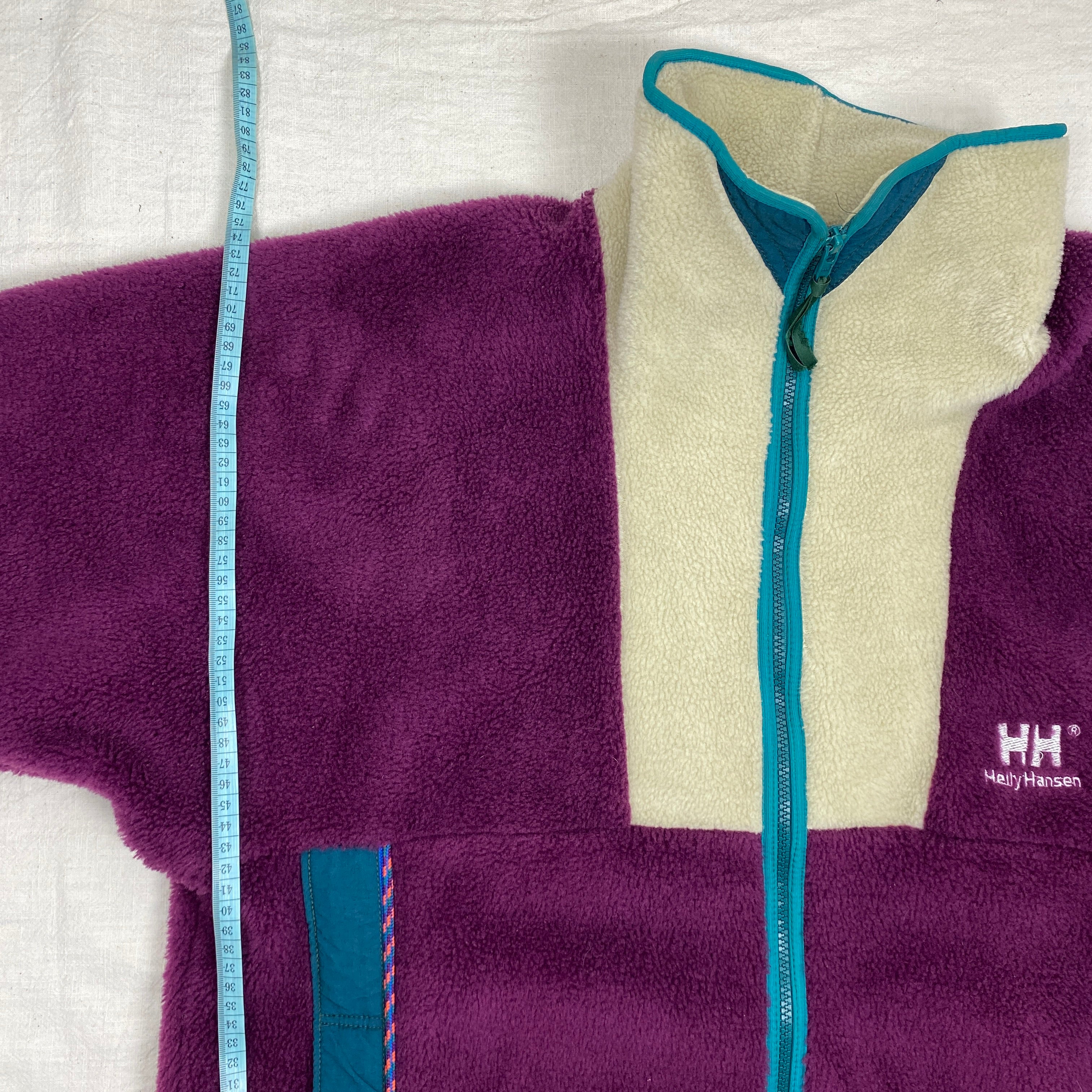 Helly Hansen Vintage Fleece Jacket, Size L, Polar Fleece, 90’s