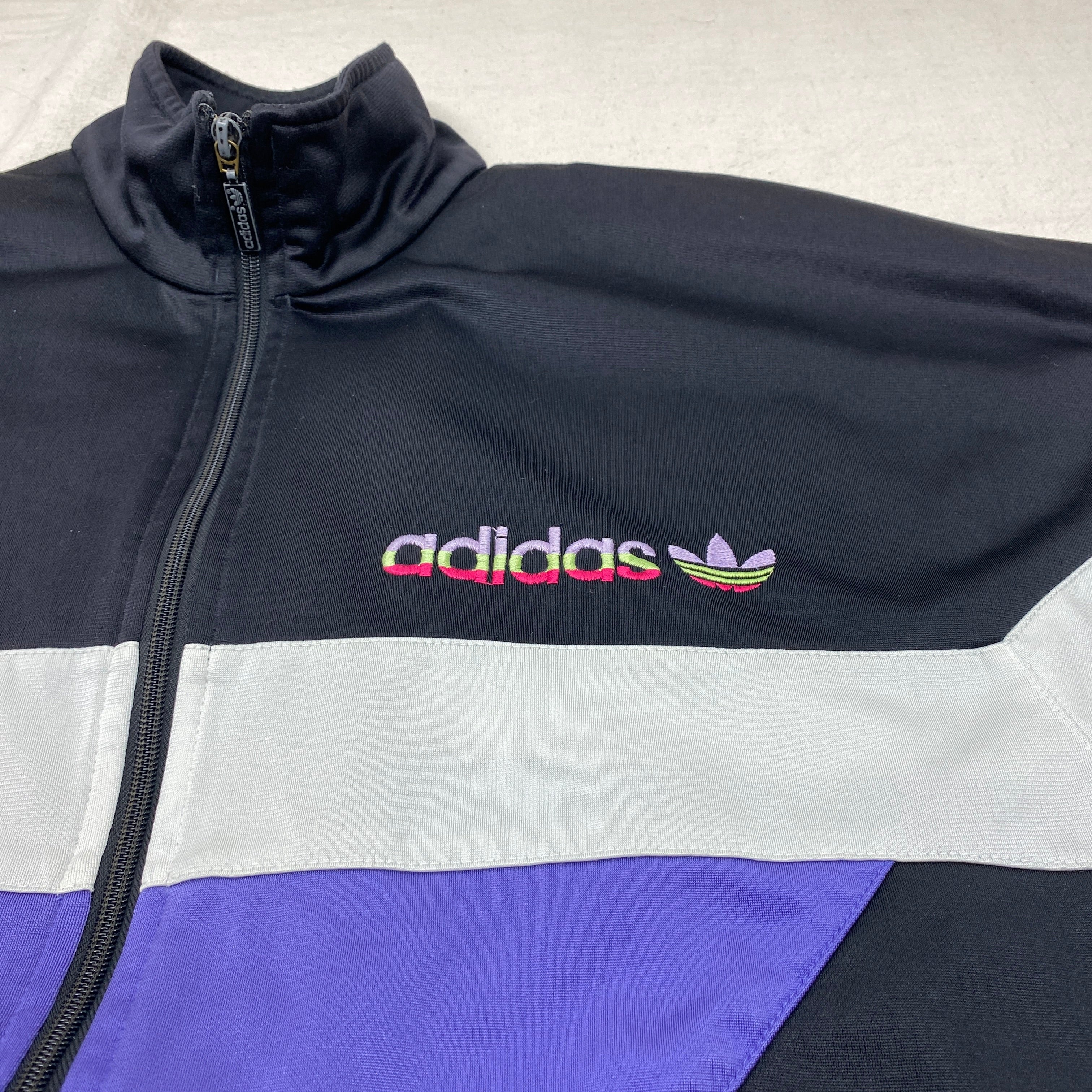 Adidas Vintage Track Jacket, Size L, Multicolor, 90’s