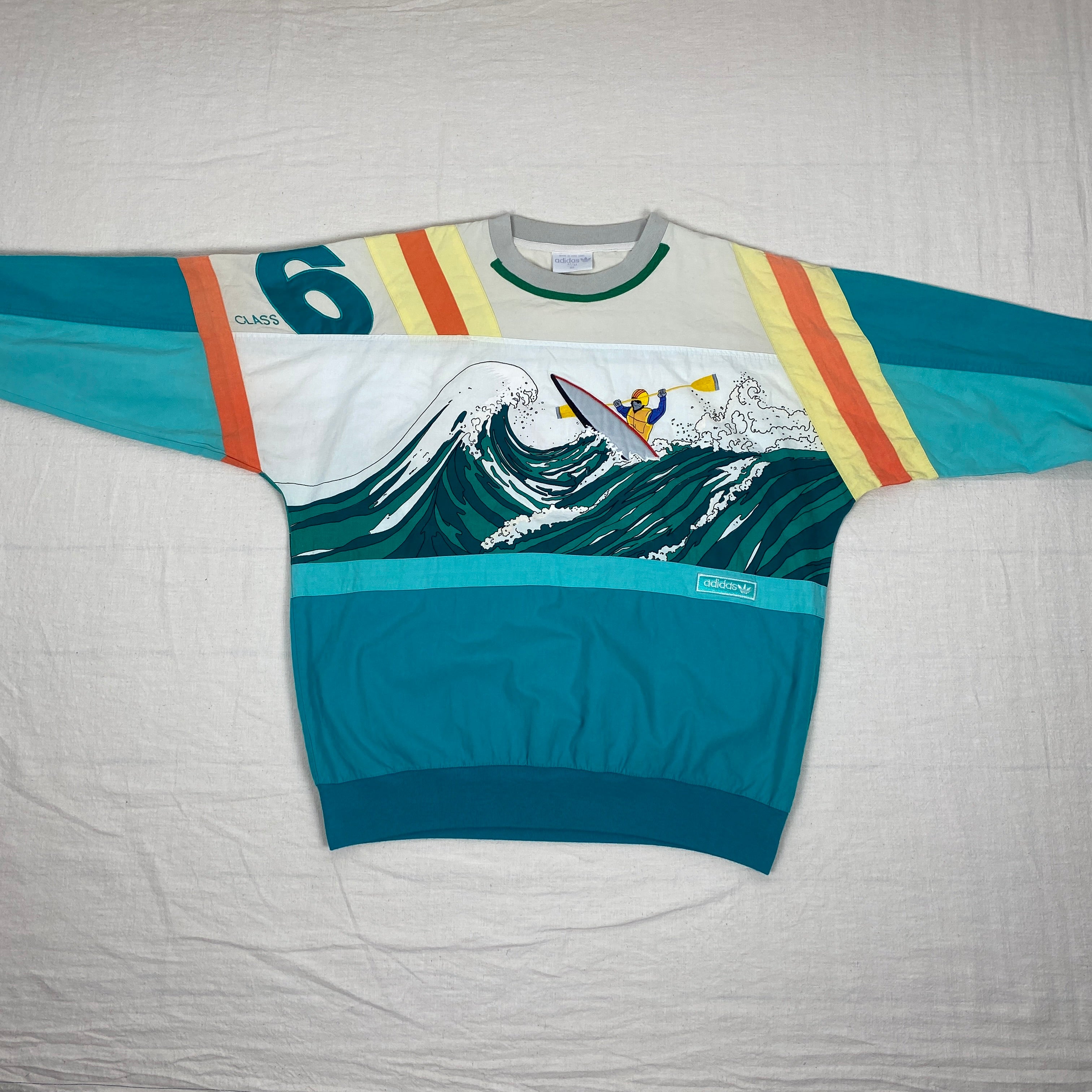 Adidas Vintage Sweatshirt, Size XL, Devils Toenail, Amuza River, 90’s