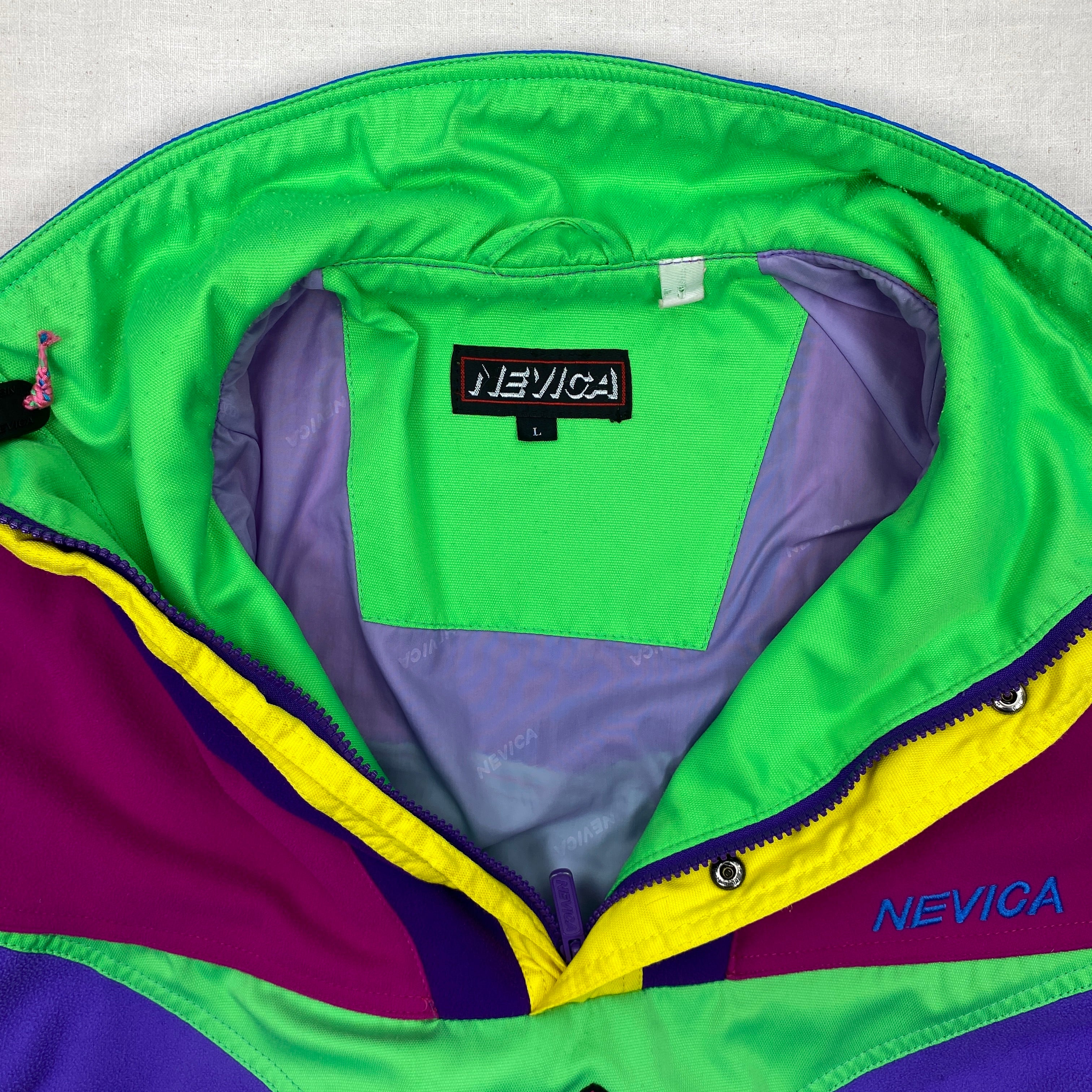 Nevica Vintage Fleece Jacket, Size L, Rare, 90’s