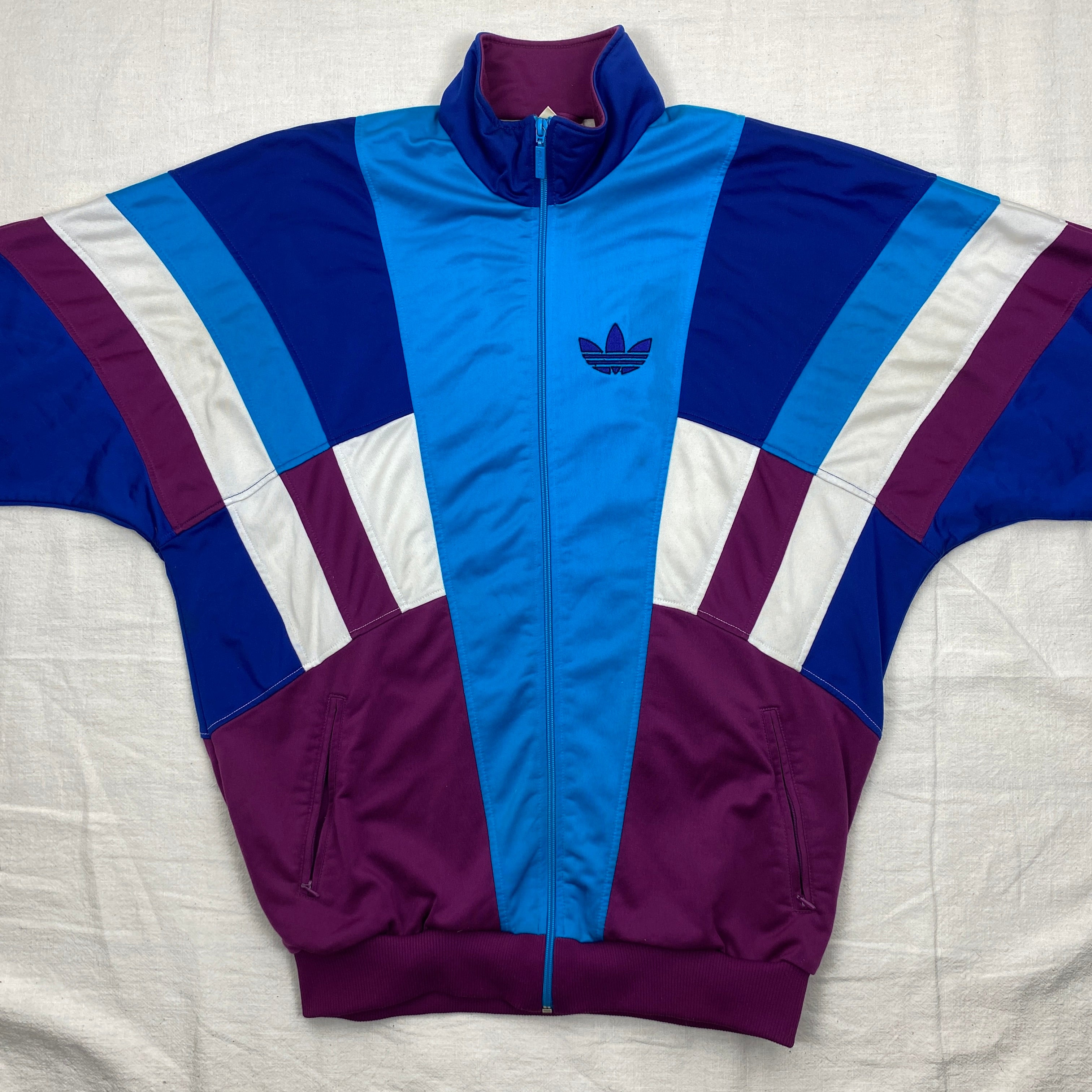 Adidas Vintage Track Jacket, Size XL, Embroidered TEAM Logo, 90’s