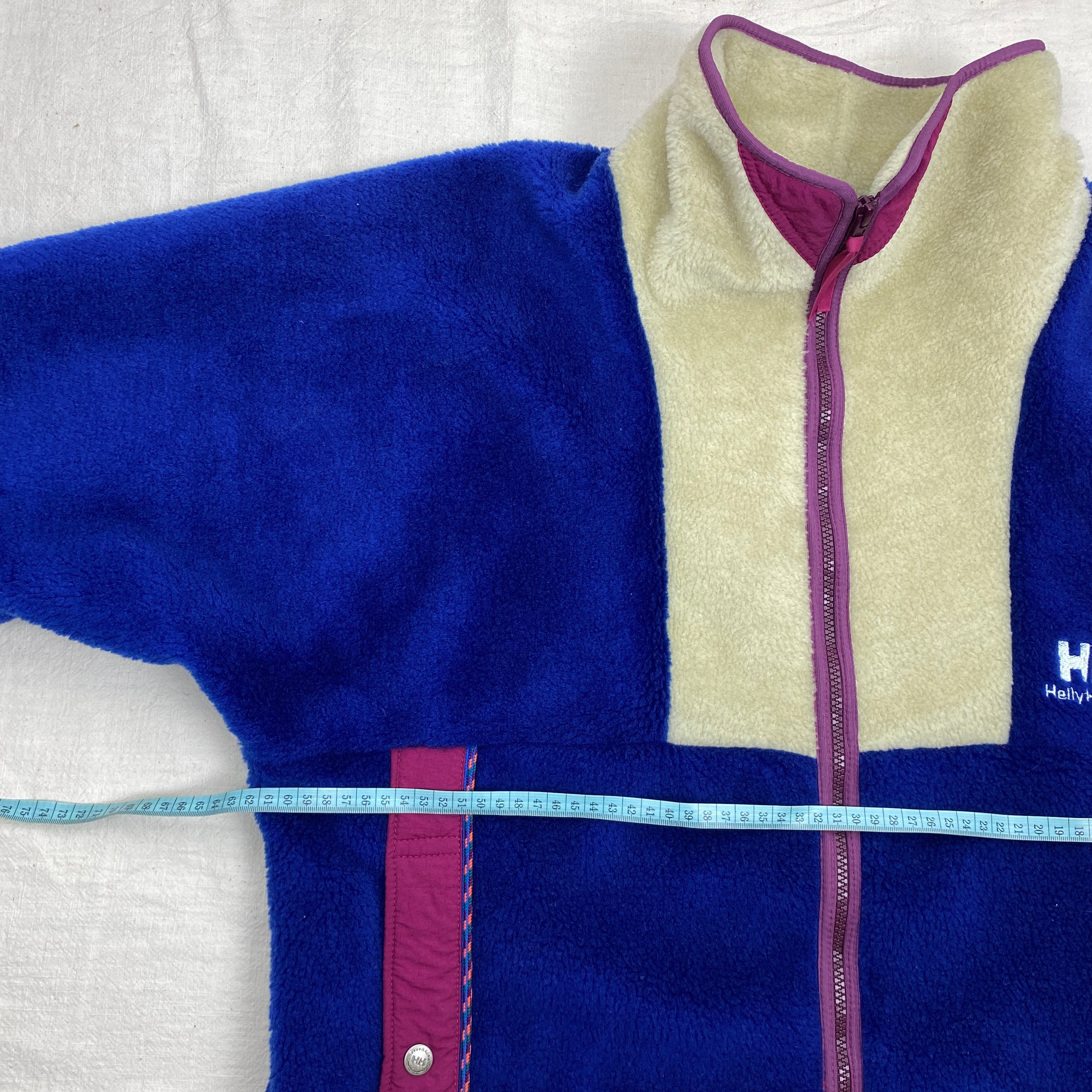 Helly Hansen Vintage Fleece Jacket, Size L, Polar Fleece, 90’s