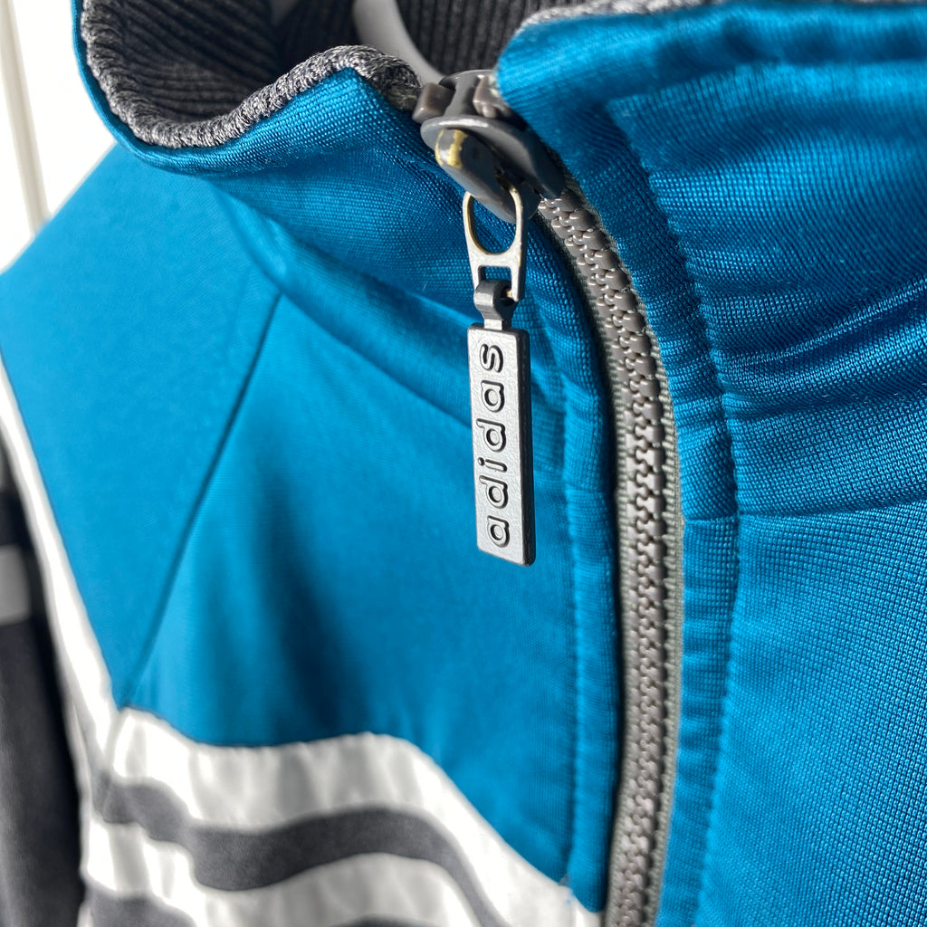 Adidas Vintage Track Jacket, Size M, Big Embroidered Logo, 90’s