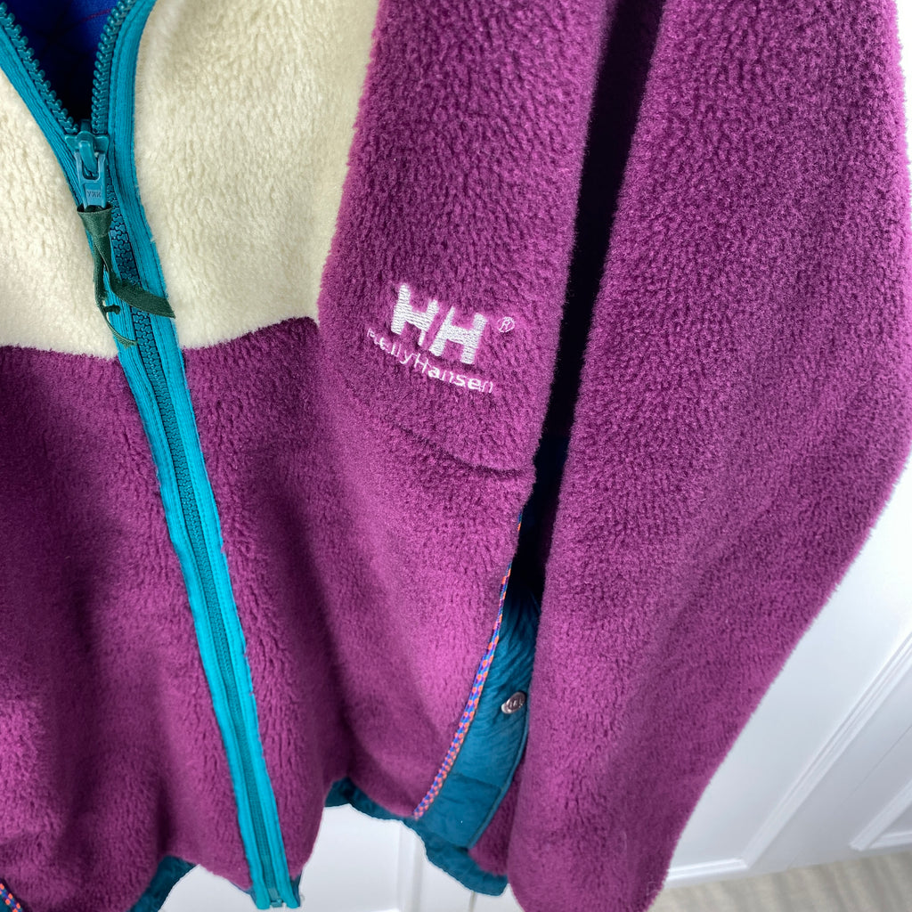 Helly Hansen Vintage Fleece Jacket, Size L, Polar Fleece, 90’s