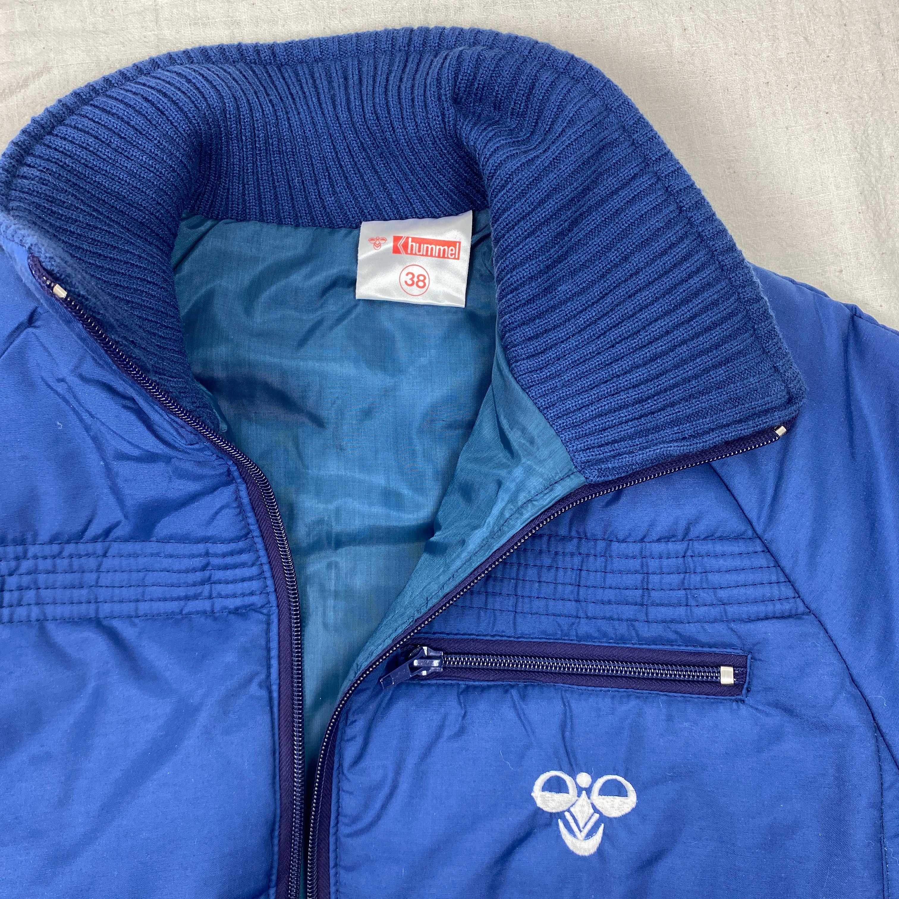 Hummel Jacket, Vintage 80’s/90’s, Str. XS. Retro Danish Puf Jacket