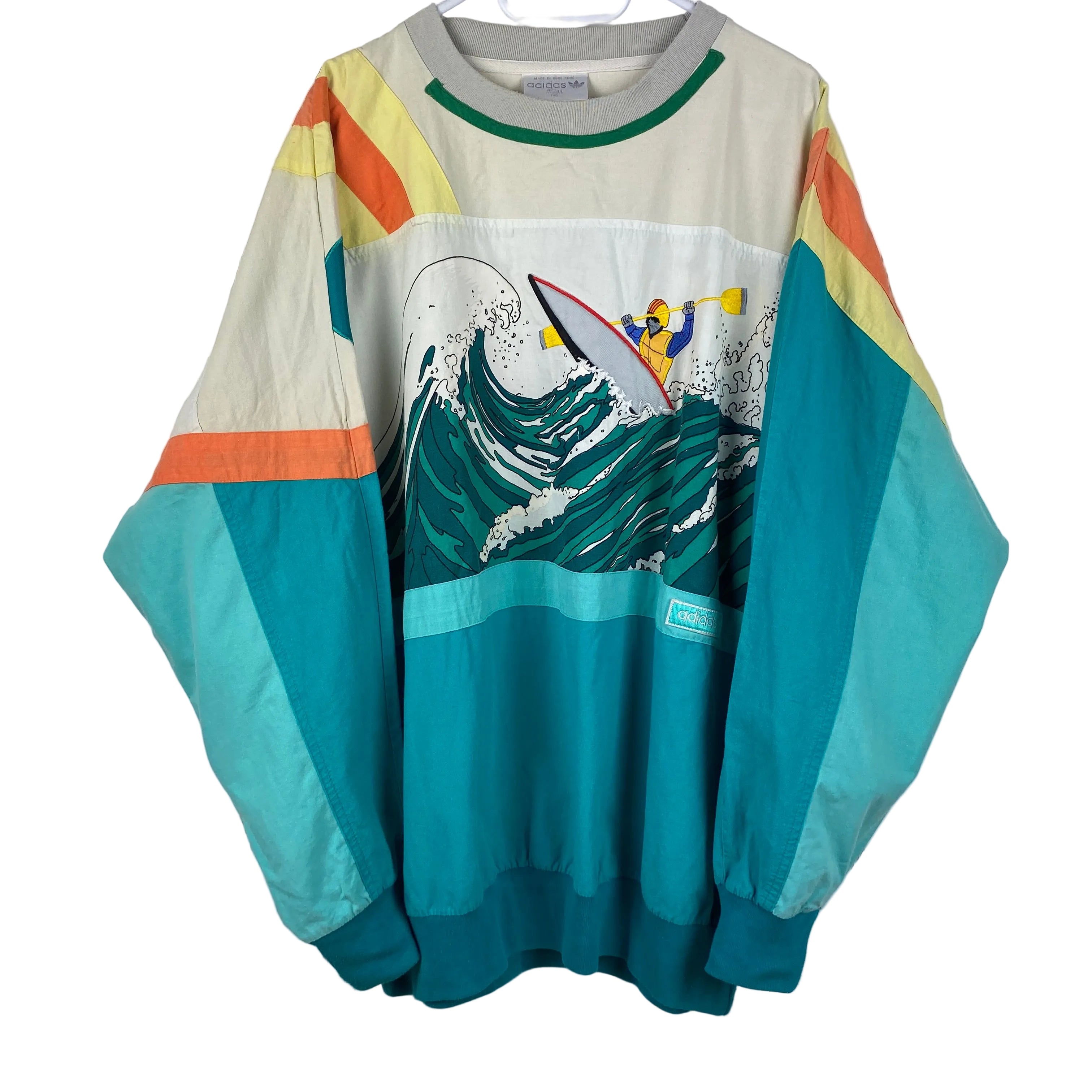 Adidas Vintage Sweatshirt, Size XL, Devils Toenail, Amuza River, 90’s