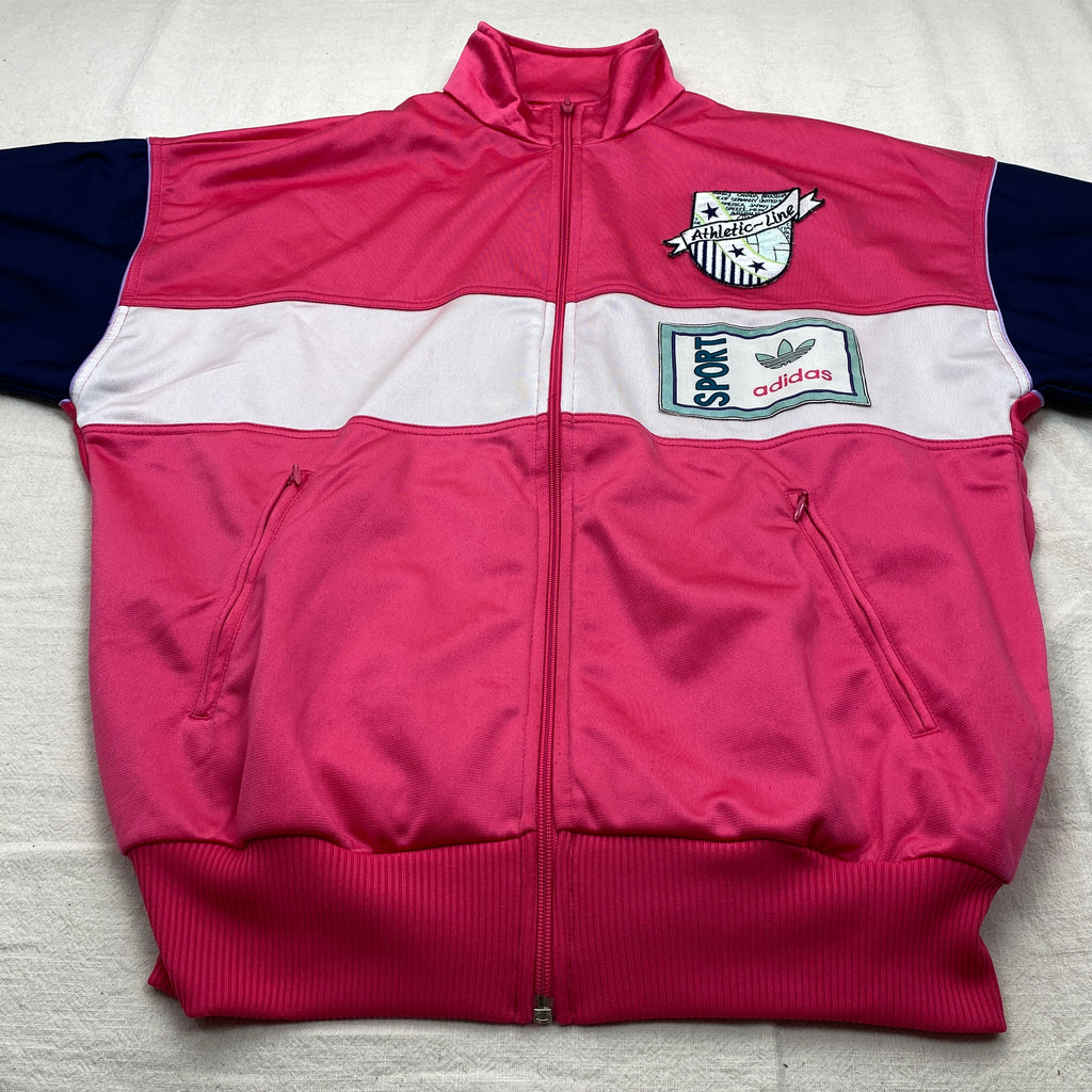 Adidas Vintage Track Jacket, Size S, Rare, Pink, 90’s