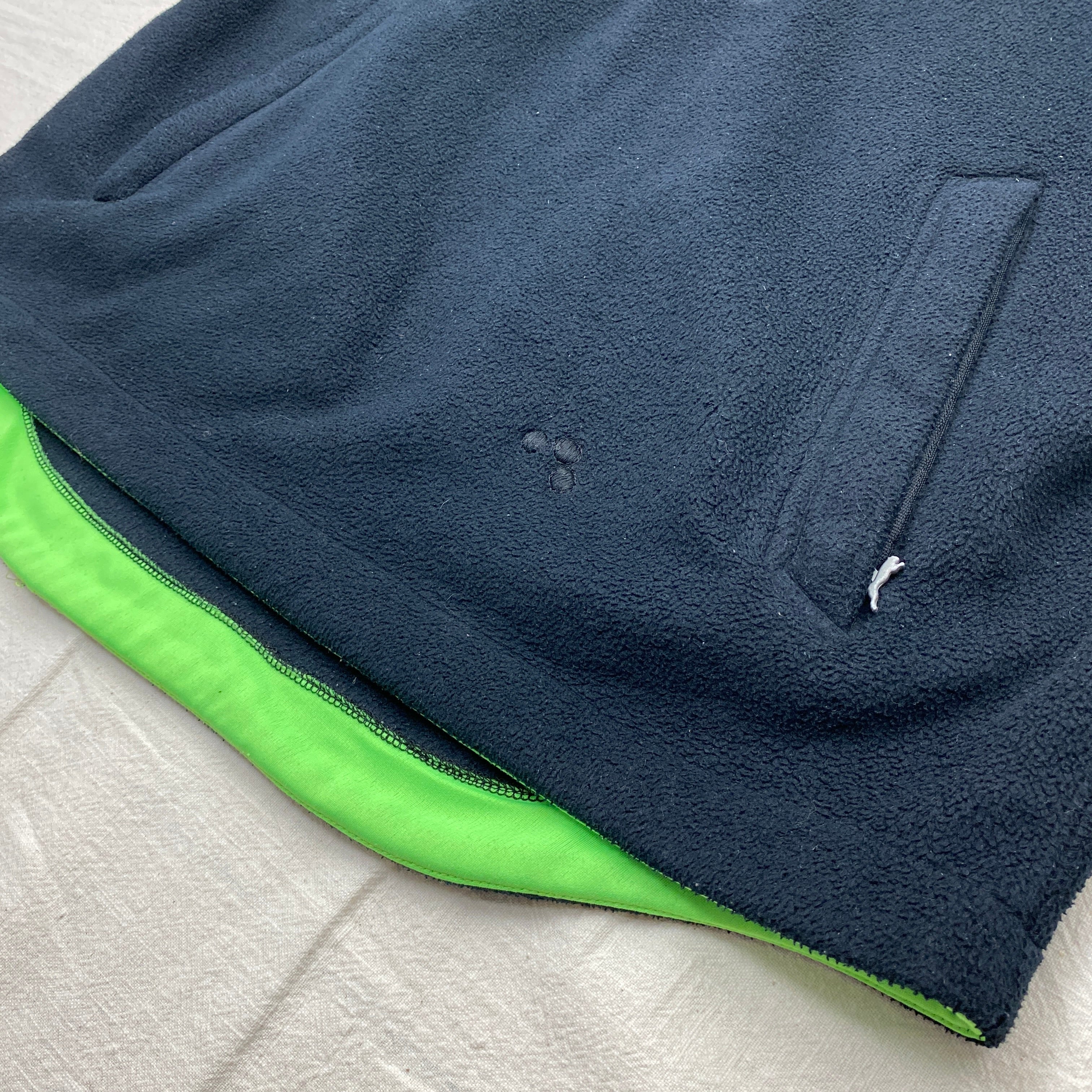 Puma Vintage Fleece Jacket, Size S, Embroidered Logo, 90’s