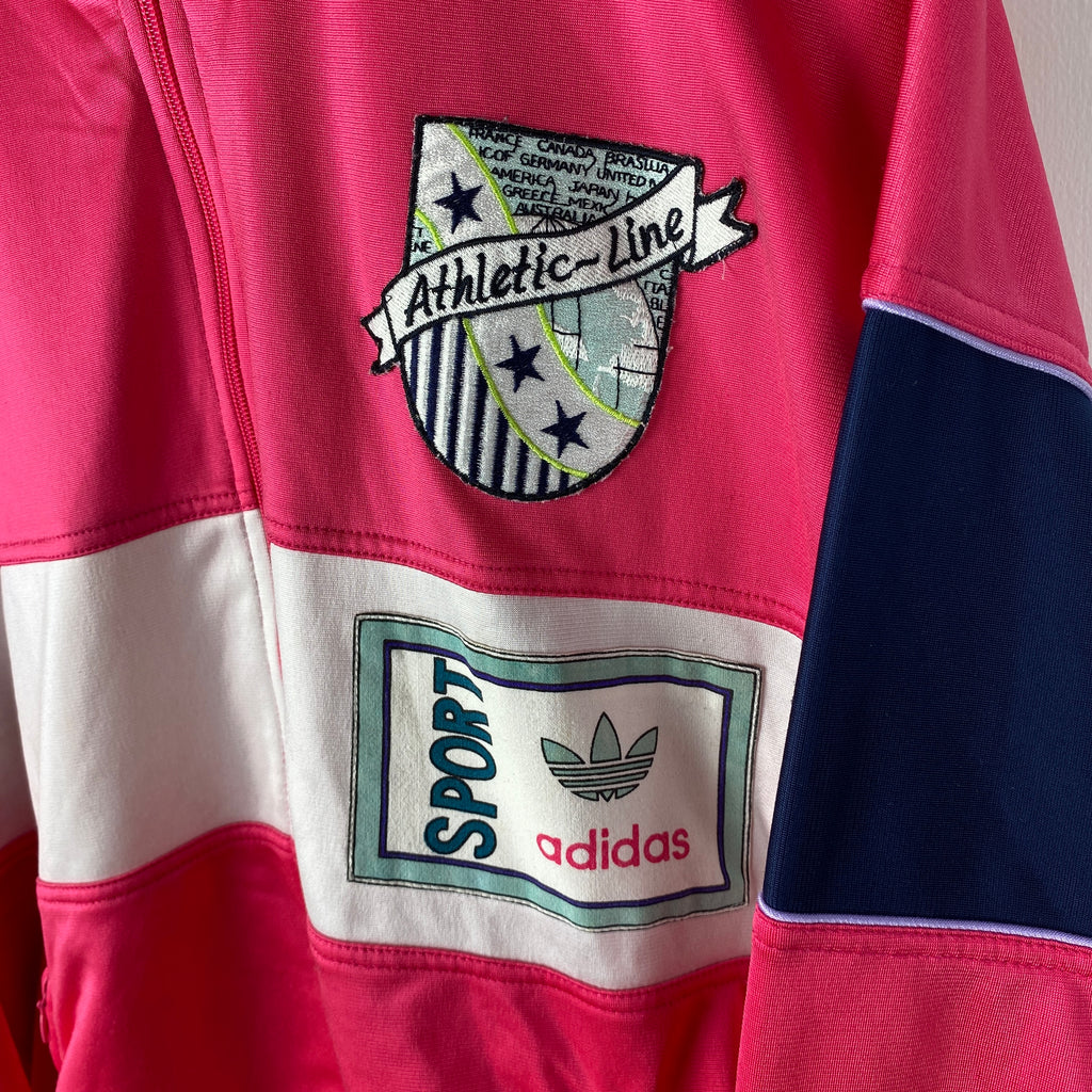 Adidas Vintage Track Jacket, Size S, Rare, Pink, 90’s