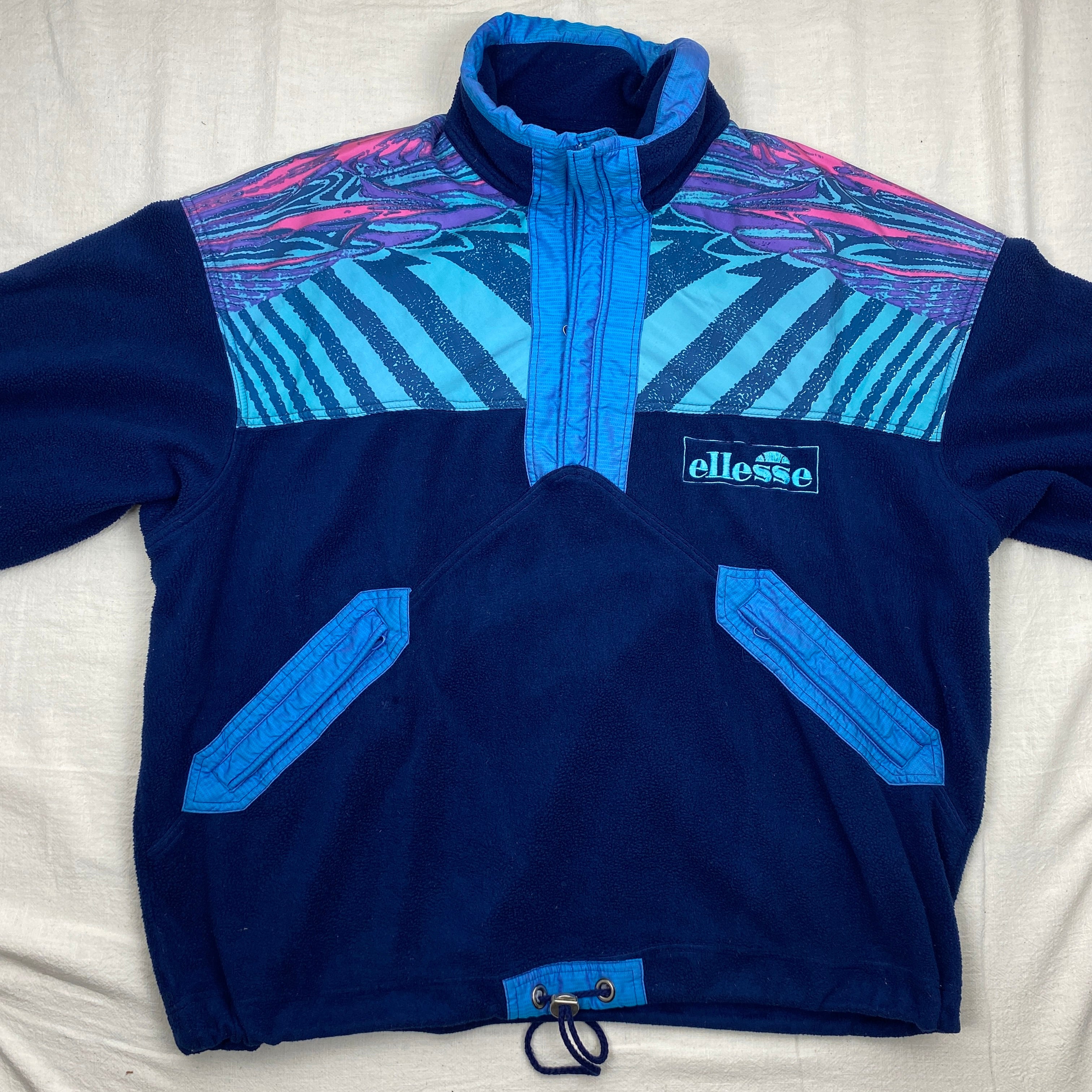 Ellesse Vintage Fleece Jacket, Size L, 90’s