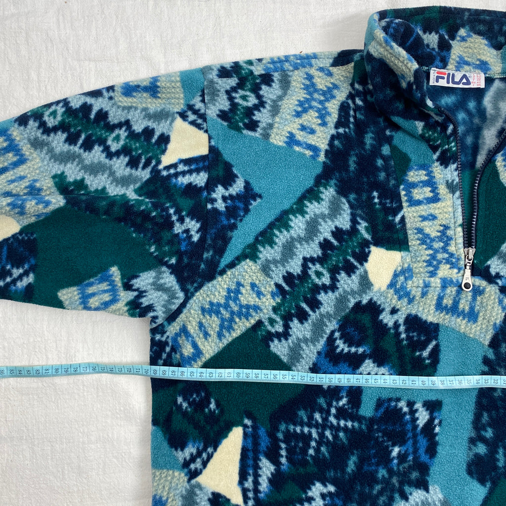 Fila Vintage Fleece Jacket, Size XL, Made in Italy, 90’s