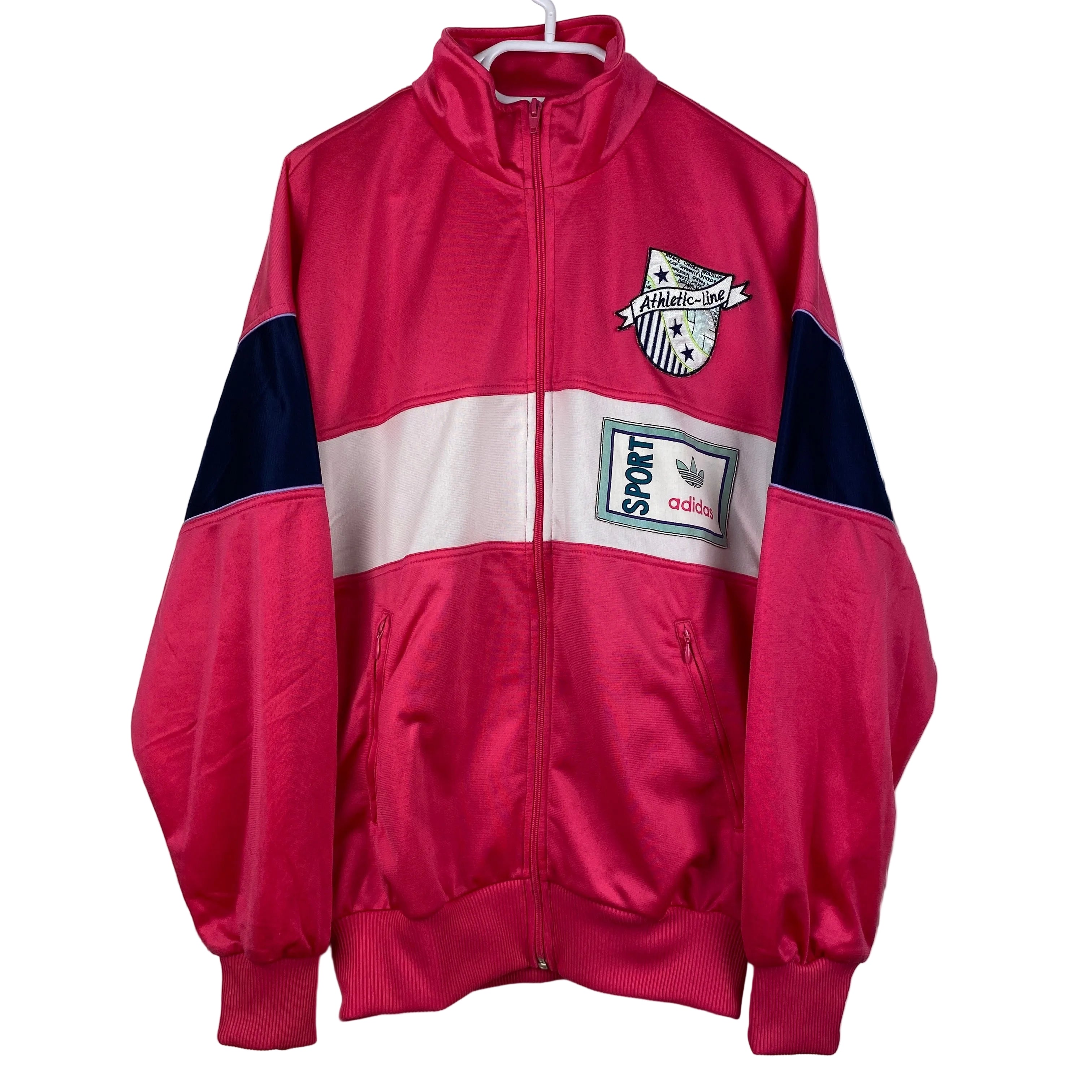 Adidas Vintage Track Jacket, Size S, Rare, Pink, 90’s