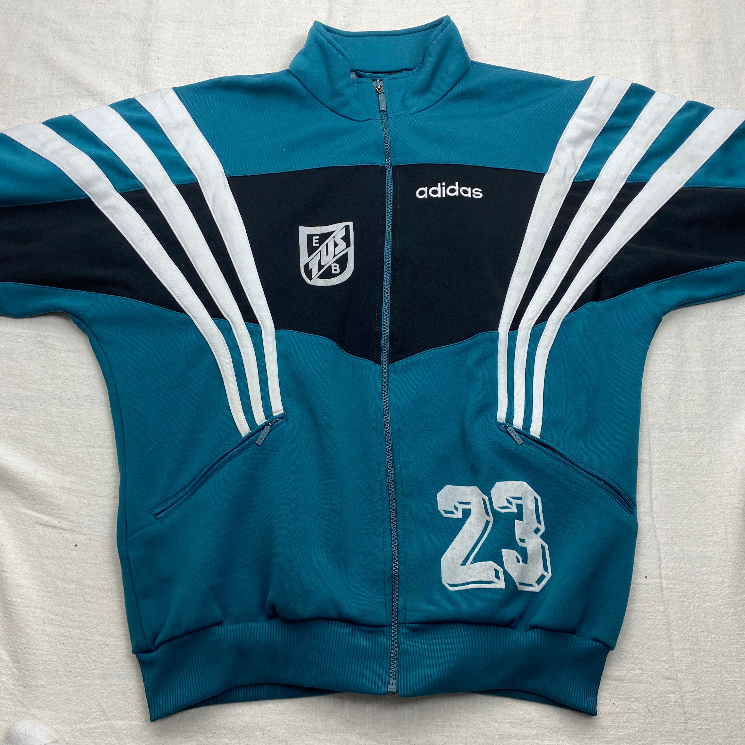 Adidas Vintage Track Jacket, Size L, Unika, No 23, 90’s