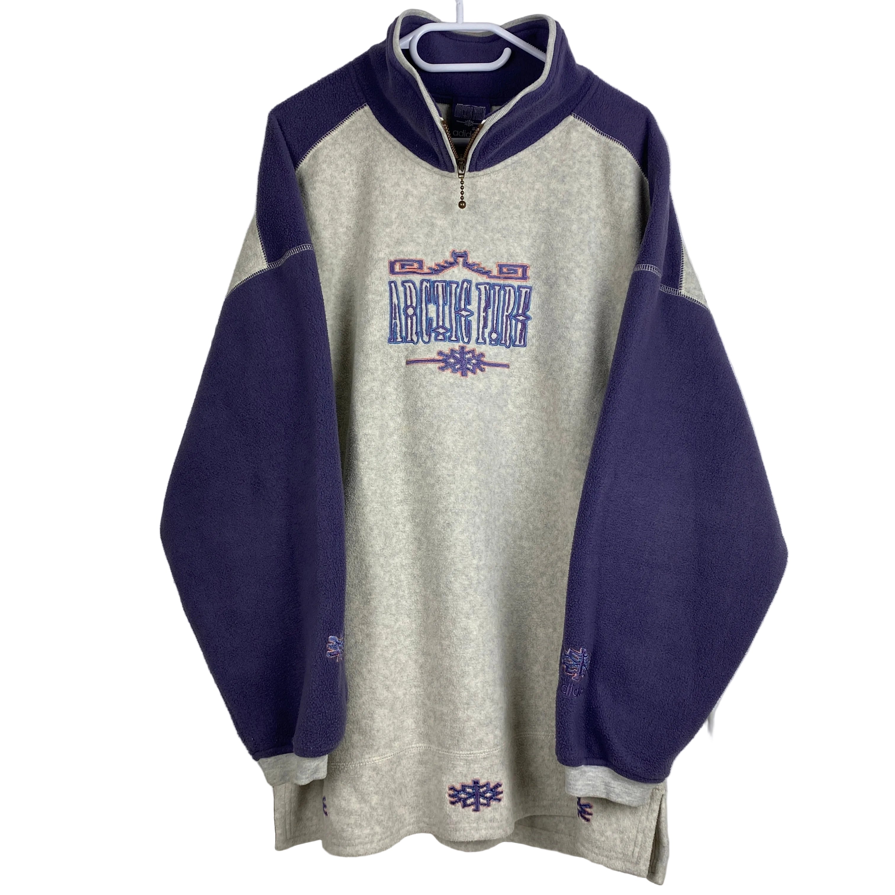 Adidas Vintage Fleece Pullover, Size L, Arctic Fire