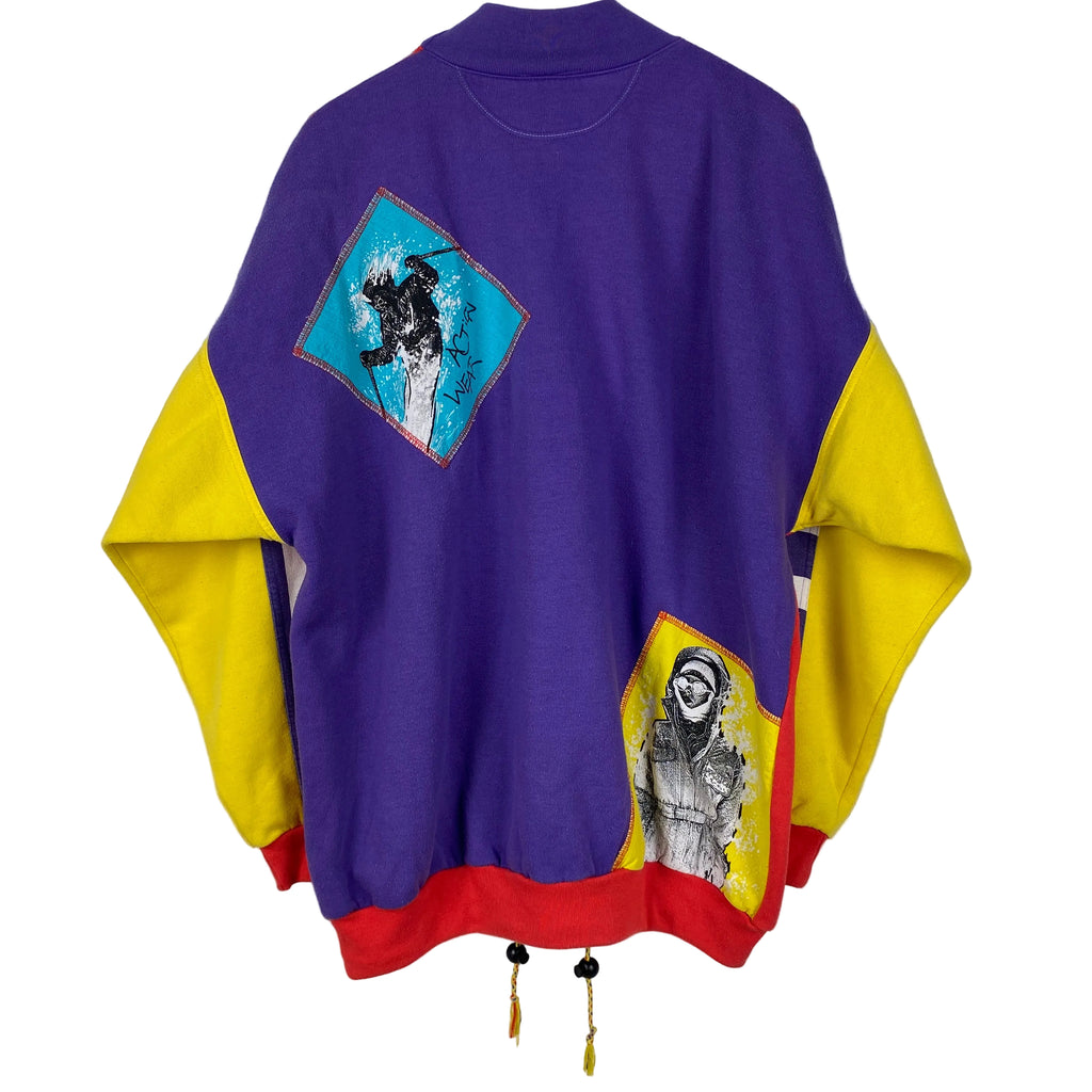 Adidas Vintage Sweatshirt, Size L, Snow Action, Come On, Rare, 90’s