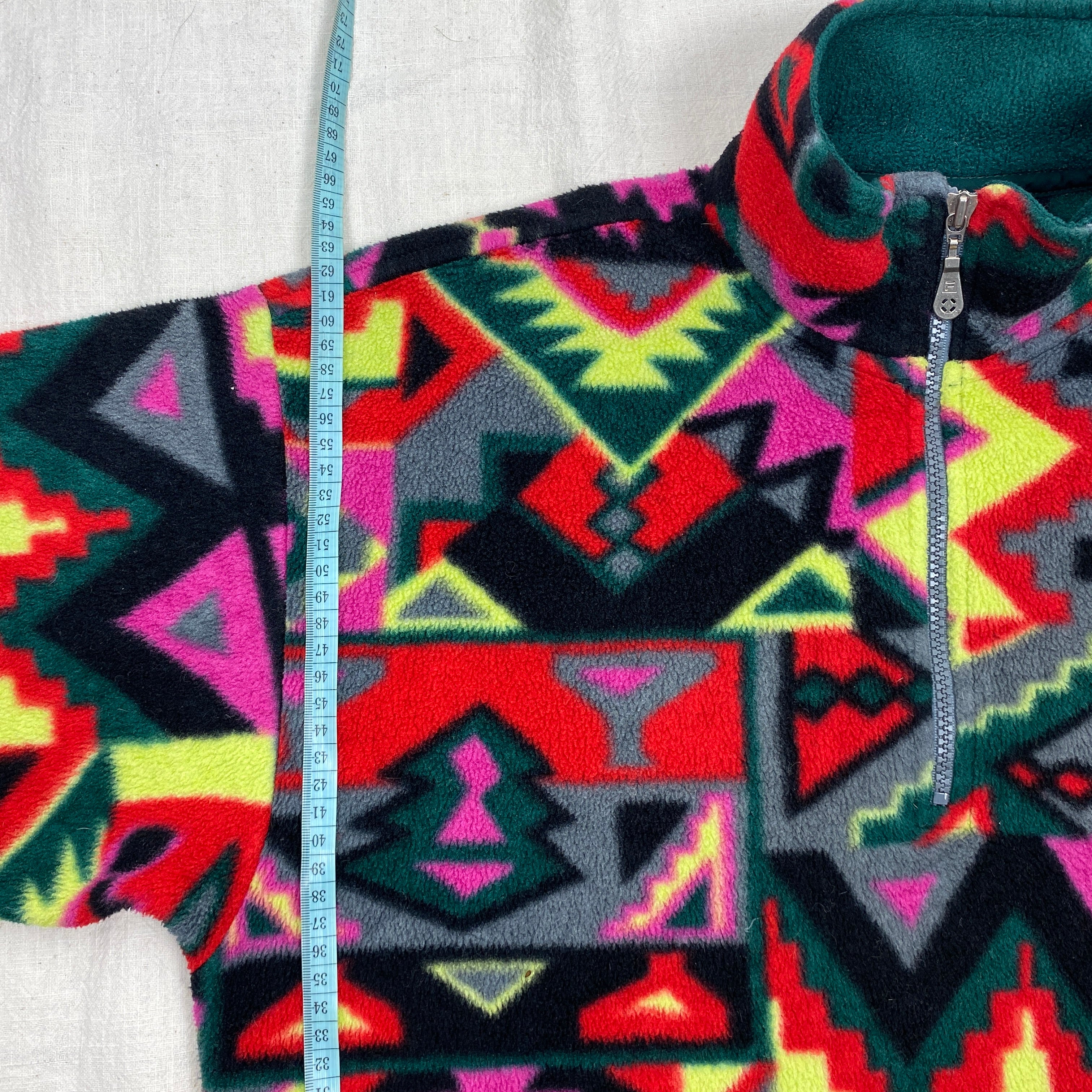 Fila Vintage Fleece Jacket, Size M, Made in Italy, 90’s