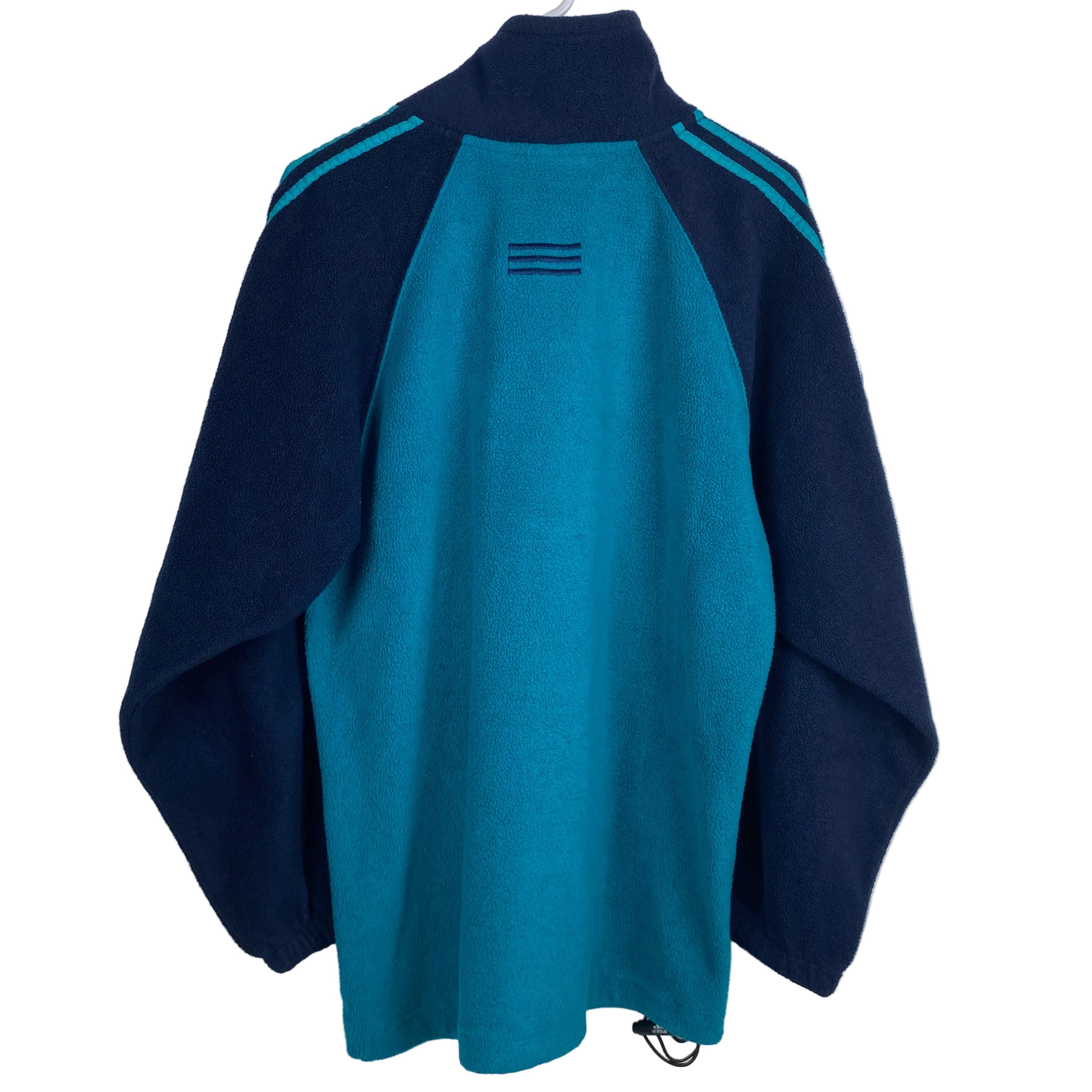 Adidas Vintage Fleece Sweatshirt, Size M, Half Zip, Y2K