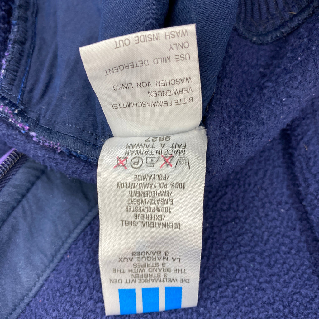 Adidas Vintage Fleece Jacket, Size L, Full Zip, 90’s