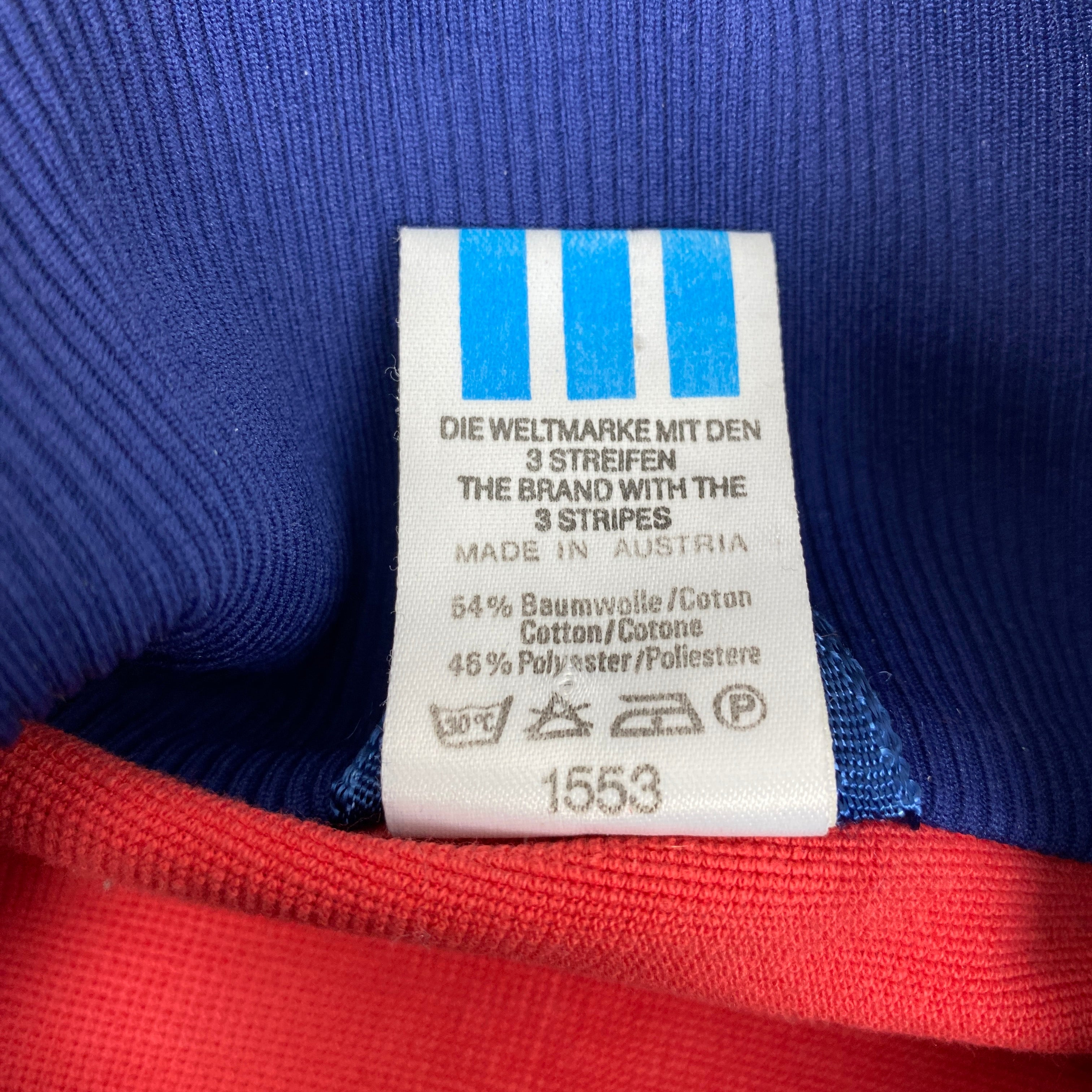 Adidas Vintage Track Jacket, Size S, Made in Austria, Unika, 80’s/90’s