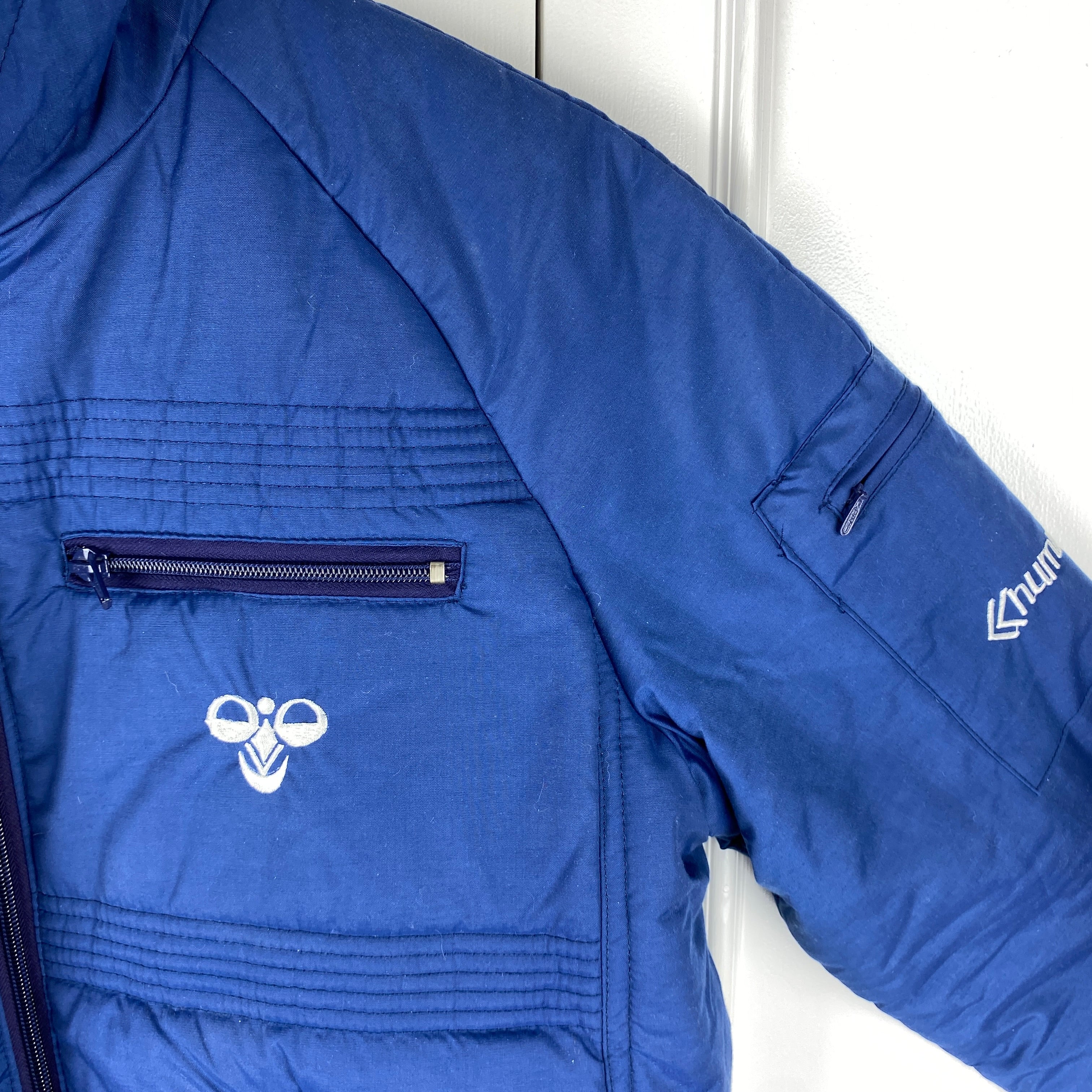 Hummel Jacket, Vintage 80’s/90’s, Str. XS. Retro Danish Puf Jacket