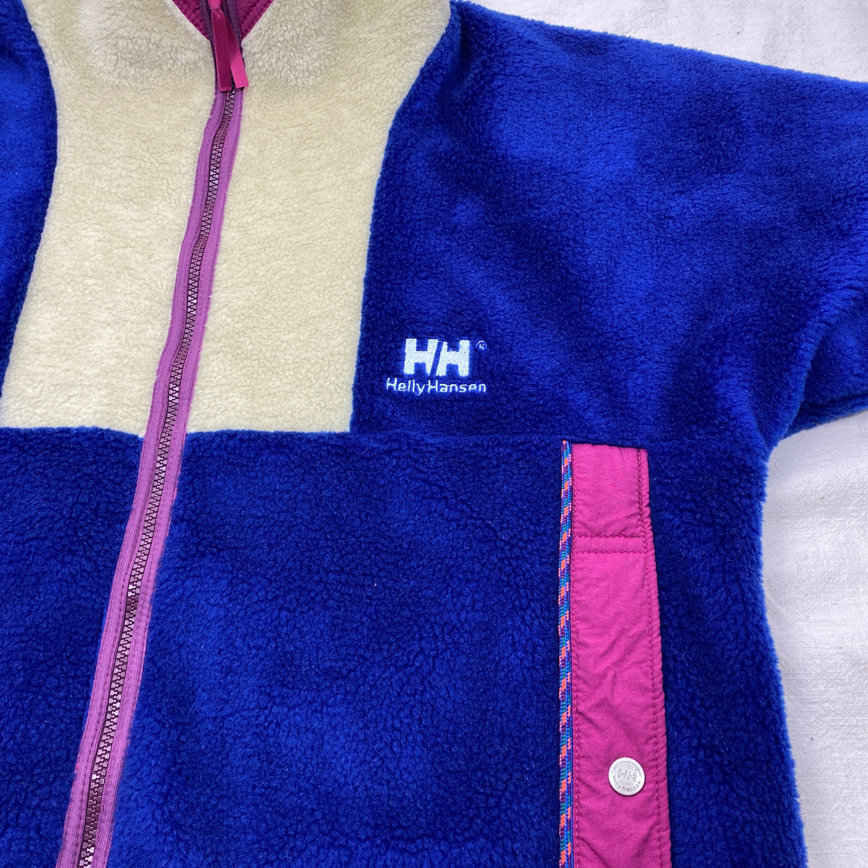 Helly Hansen Vintage Fleece Jacket, Size L, Polar Fleece, 90’s