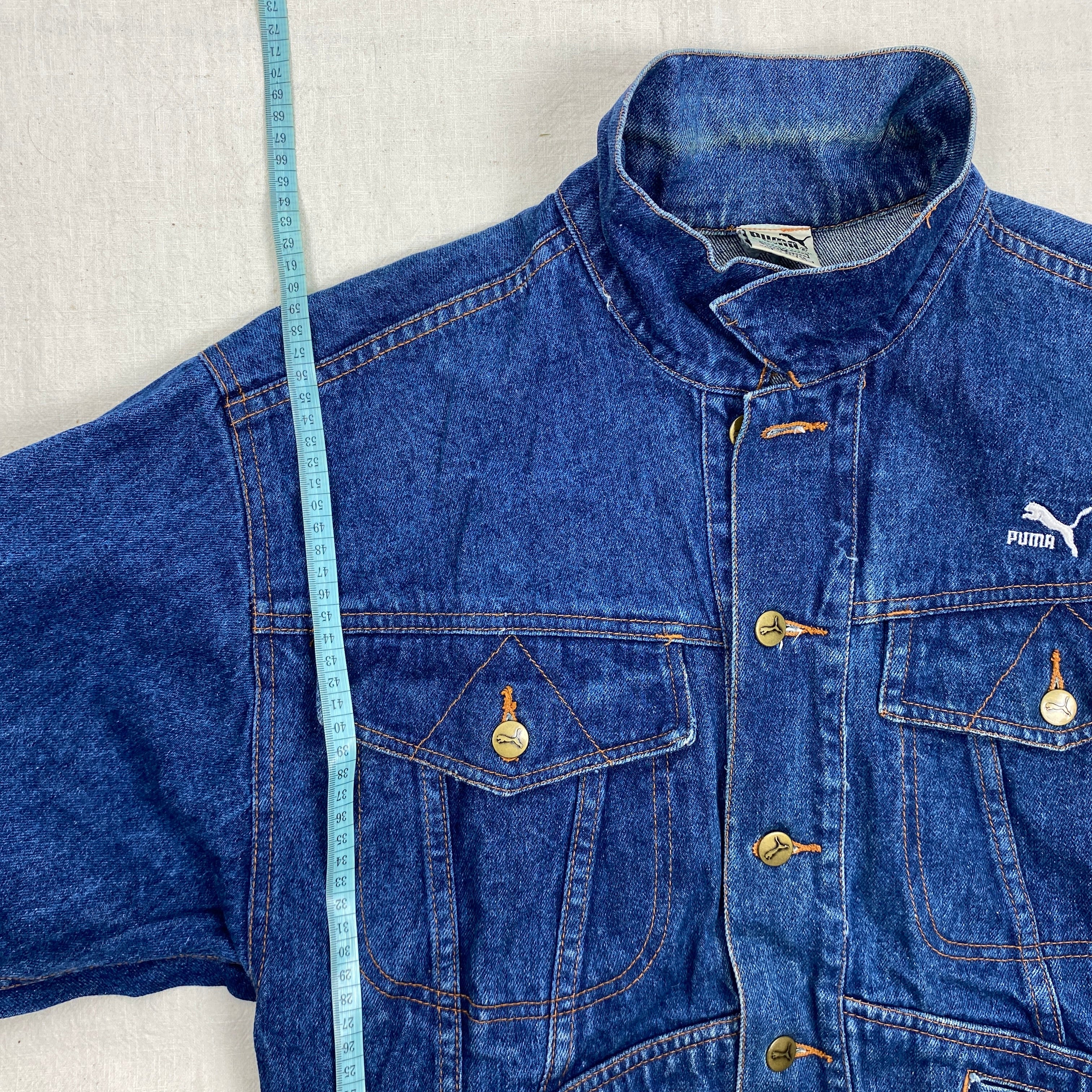 Puma Vintage Denim Jacket, Size M, 90’s, Y2K
