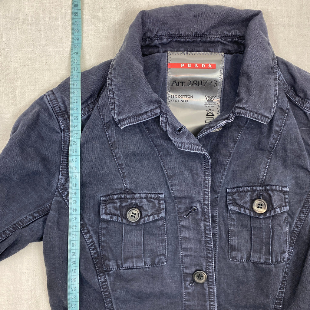 Prada Jacket, Size S, Denim Jacket Y2K
