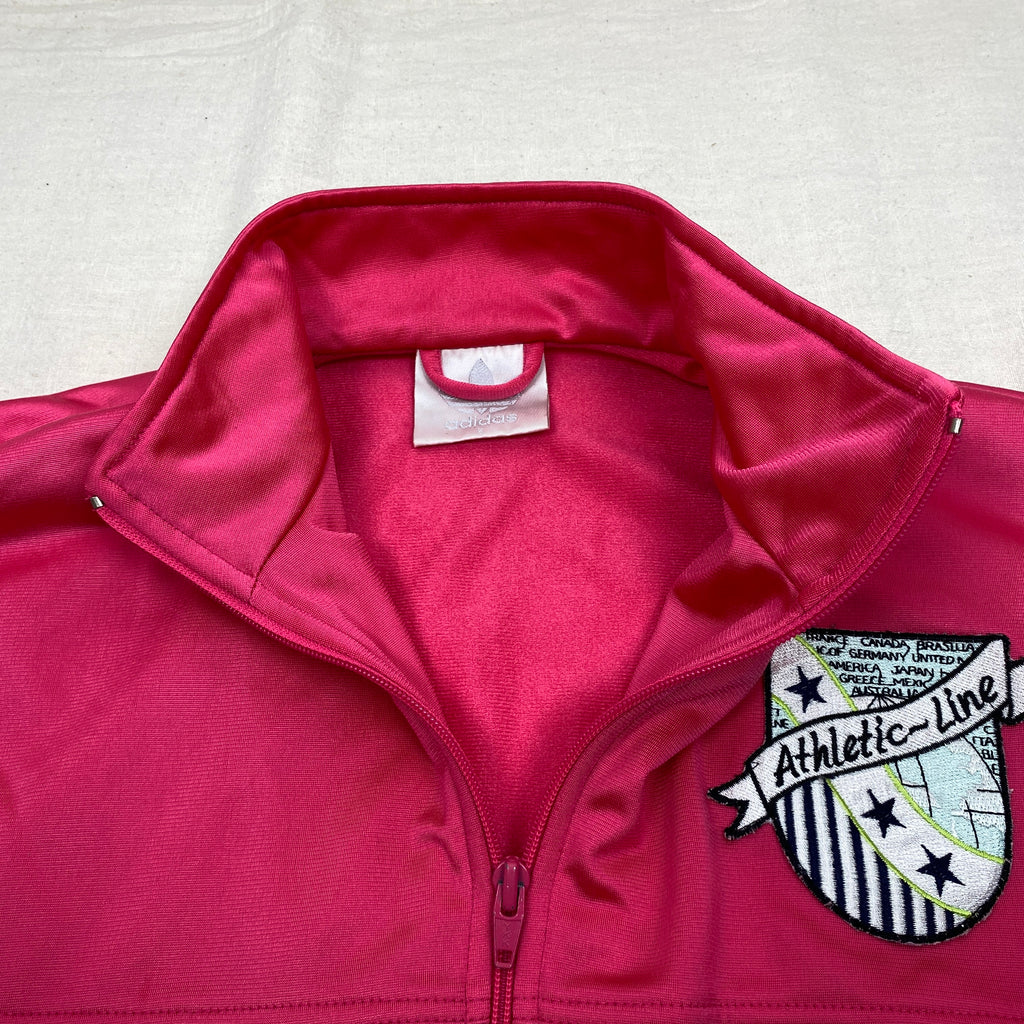 Adidas Vintage Track Jacket, Size S, Rare, Pink, 90’s