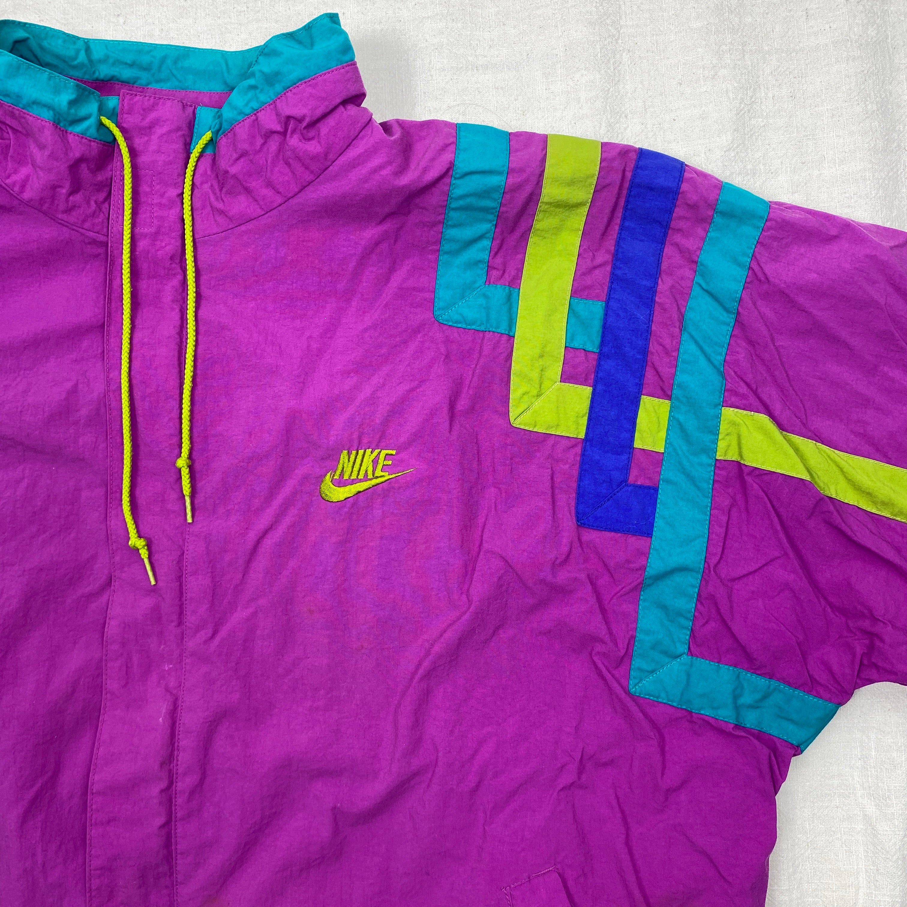 Nike Vintage Track Jacket, Size M, Multicolor, Baggy, 90’s/Y2K