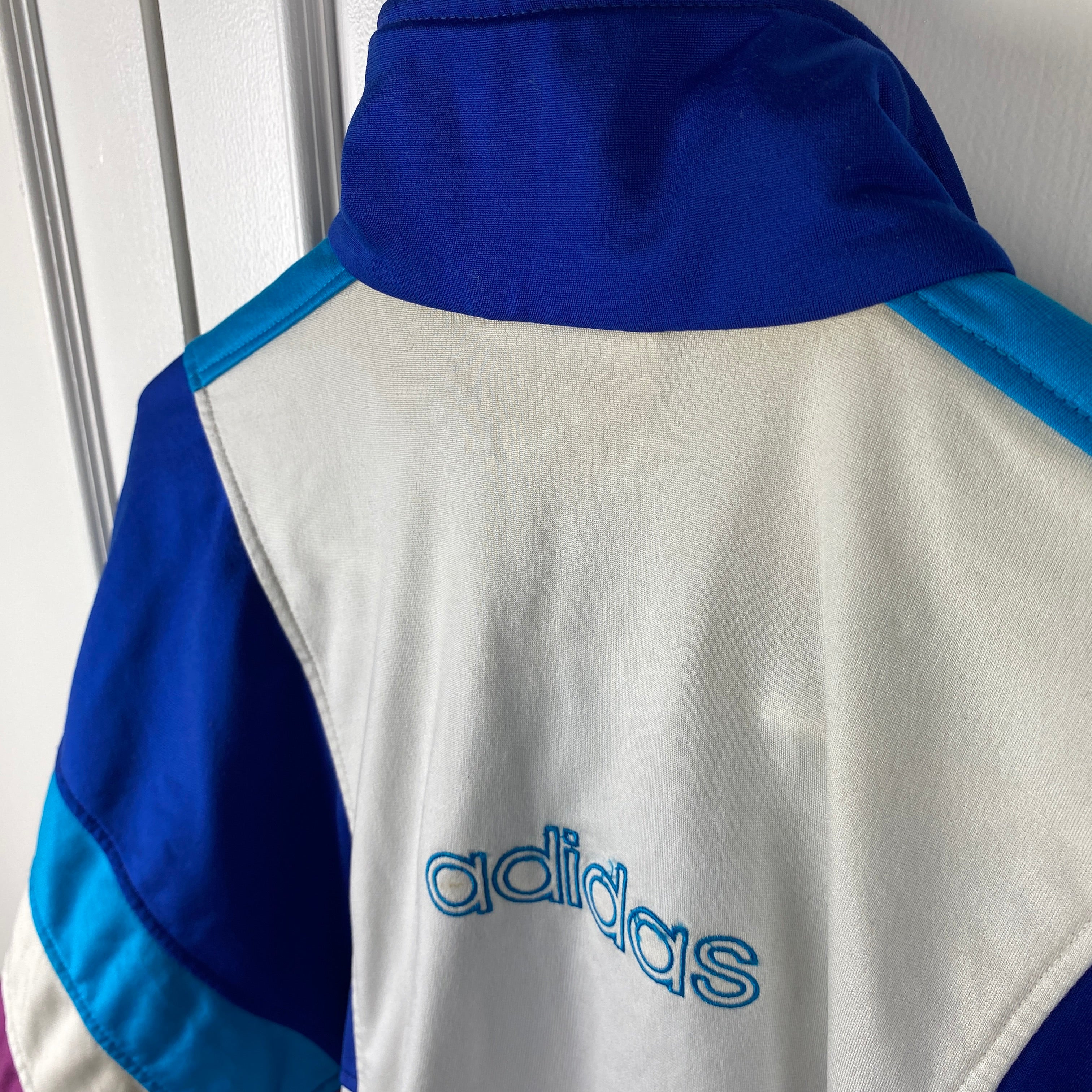 Adidas Vintage Track Jacket, Size XL, Embroidered TEAM Logo, 90’s