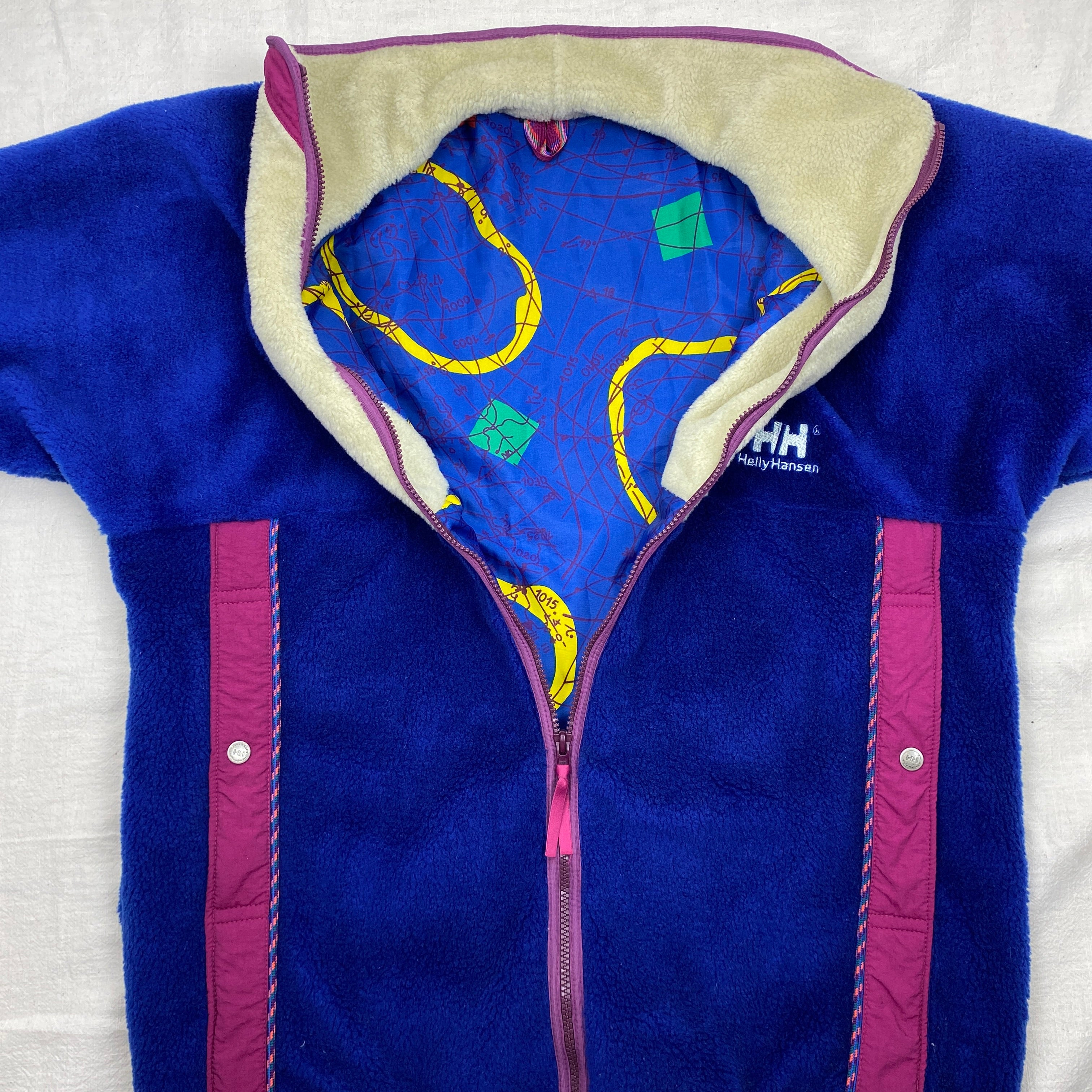 Helly Hansen Vintage Fleece Jacket, Size L, Polar Fleece, 90’s