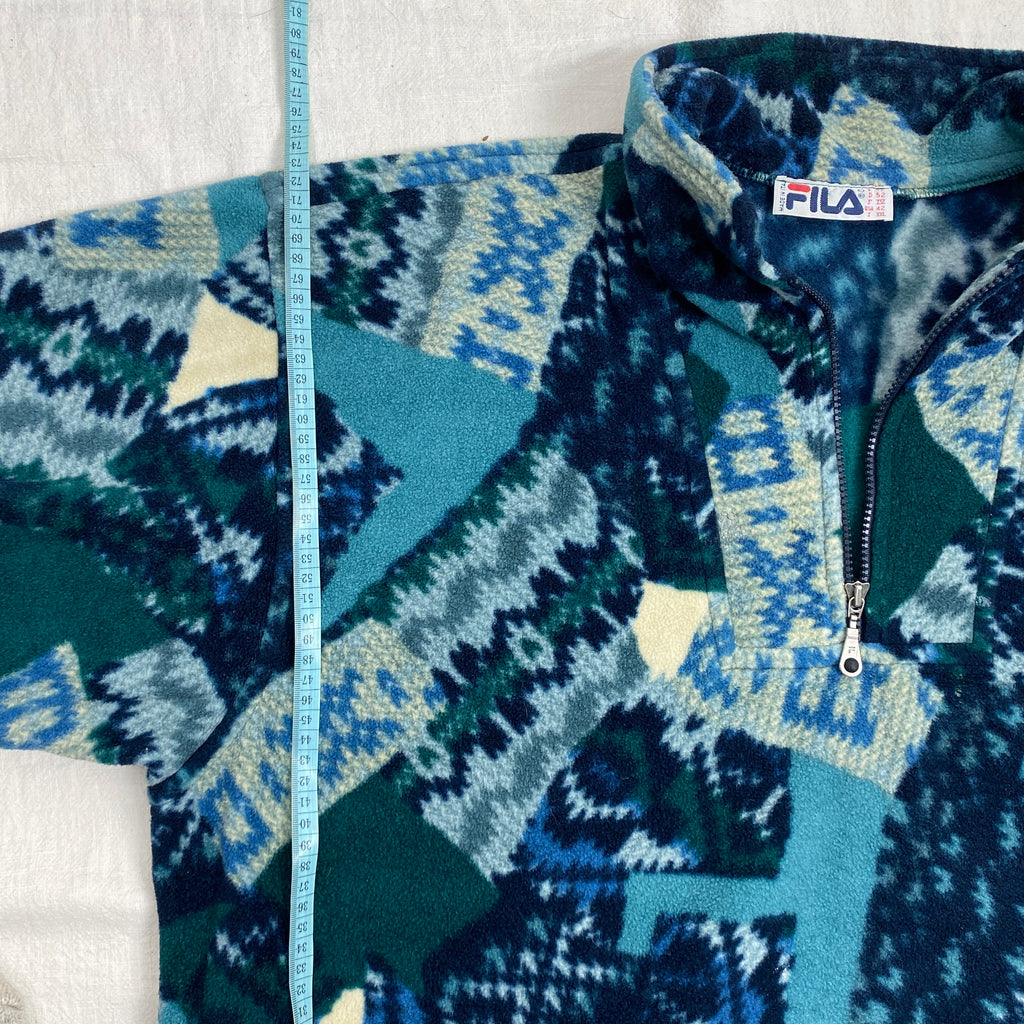 Fila Vintage Fleece Jacket, Size XL, Made in Italy, 90’s