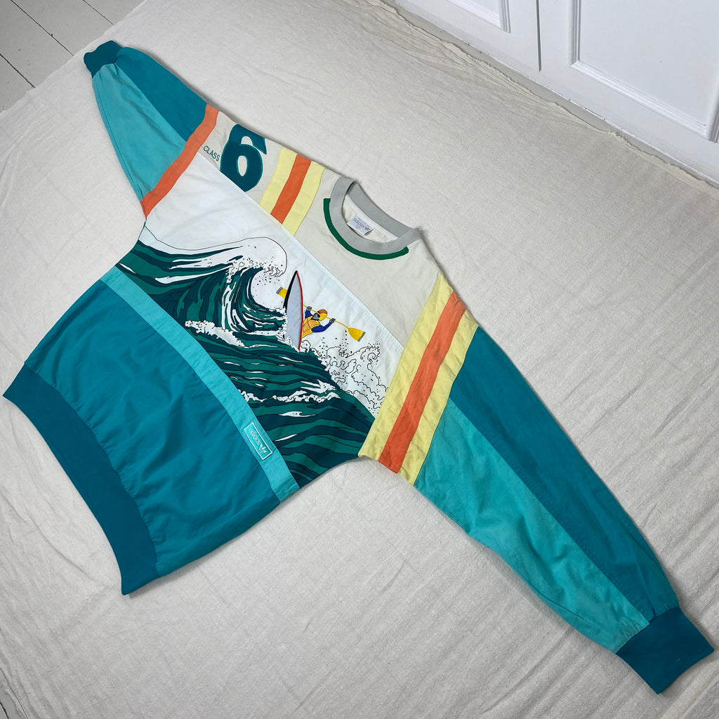 Adidas Vintage Sweatshirt, Size XL, Devils Toenail, Amuza River, 90’s