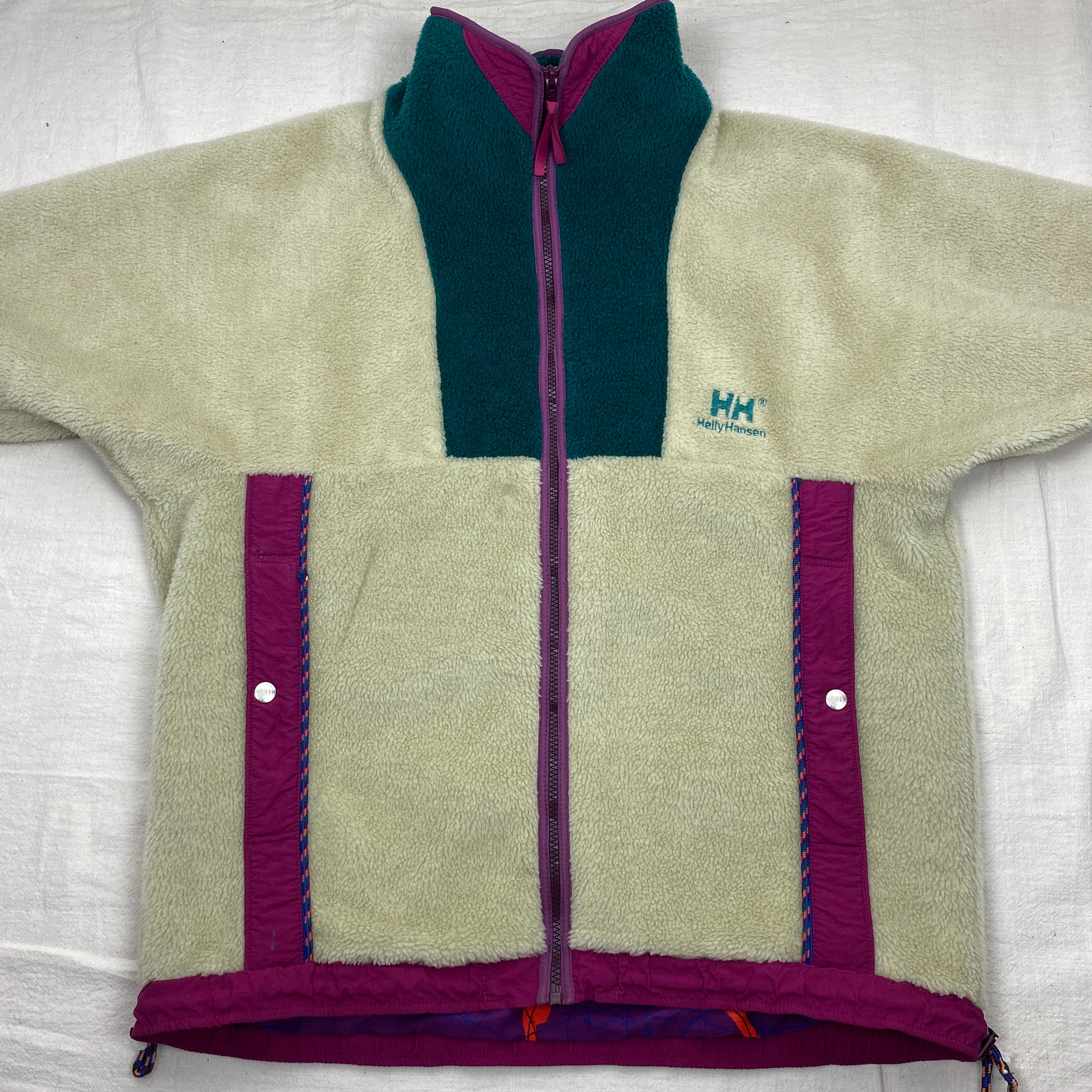 Helly Hansen Vintage Fleece Jacket, Size M, Polar Fleece, 90’s