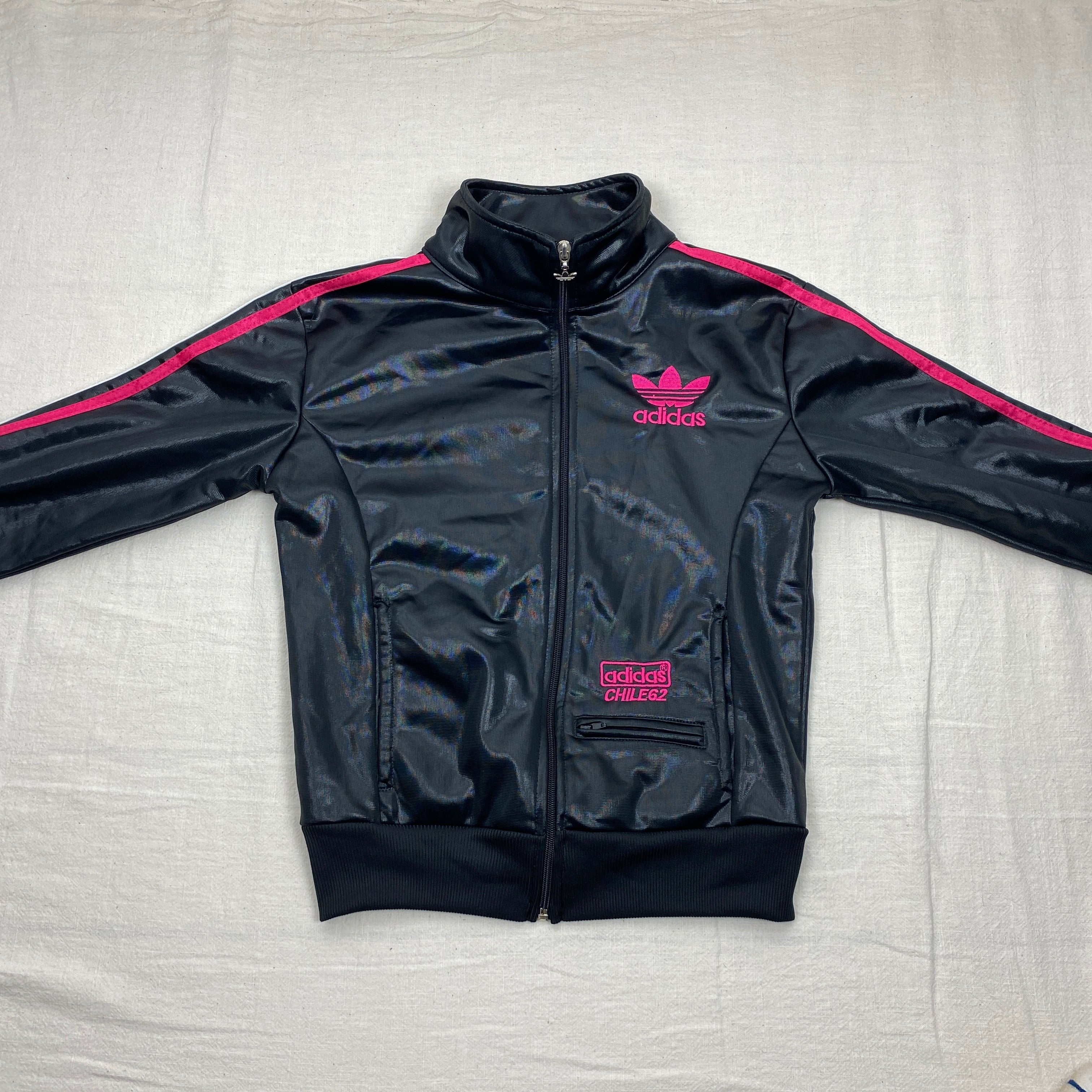 Adidas Vintage Track Jacket, Size XS, Chile 62, Y2K