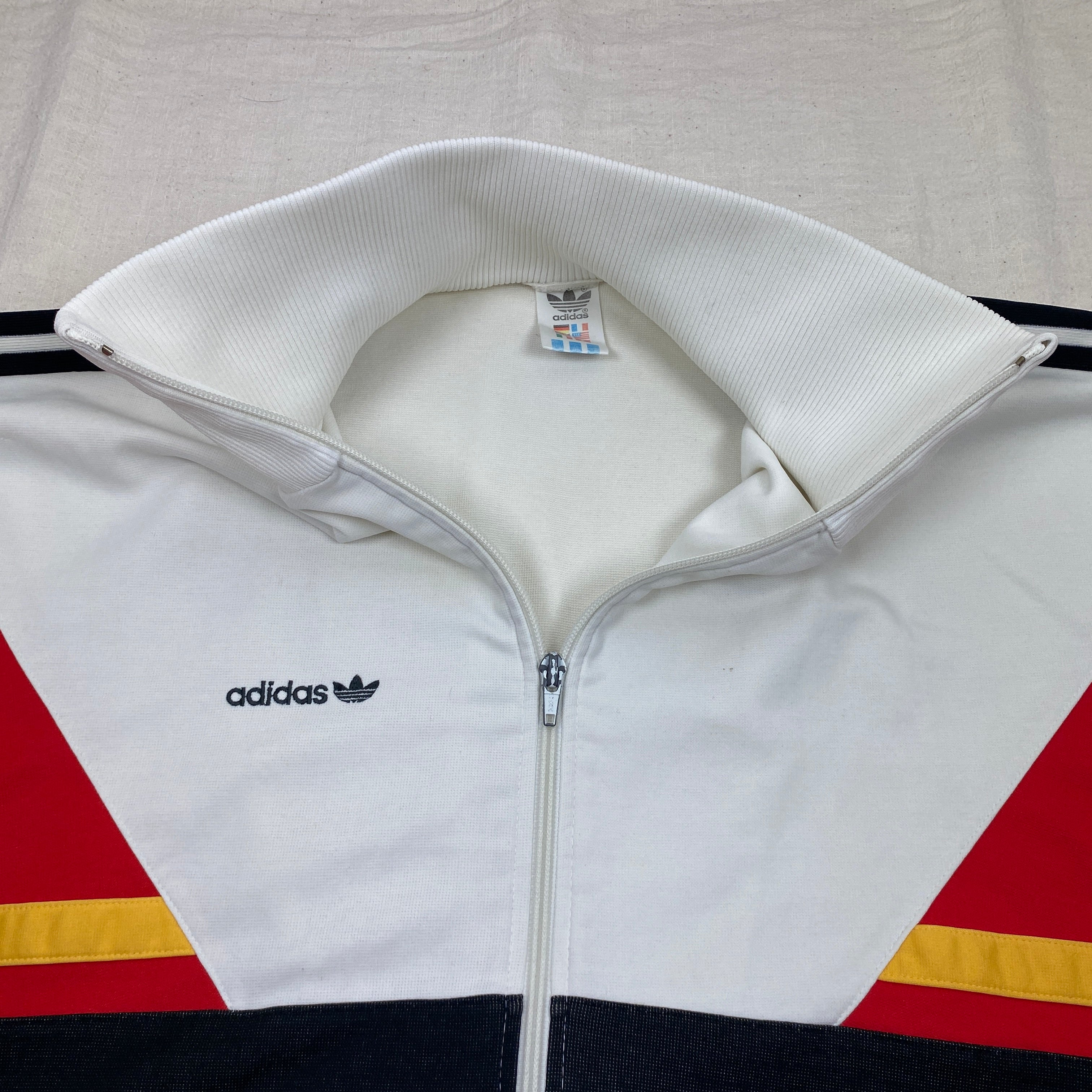 Adidas Vintage Track Jacket, Size XL, Made in West Germany, 1986-1988