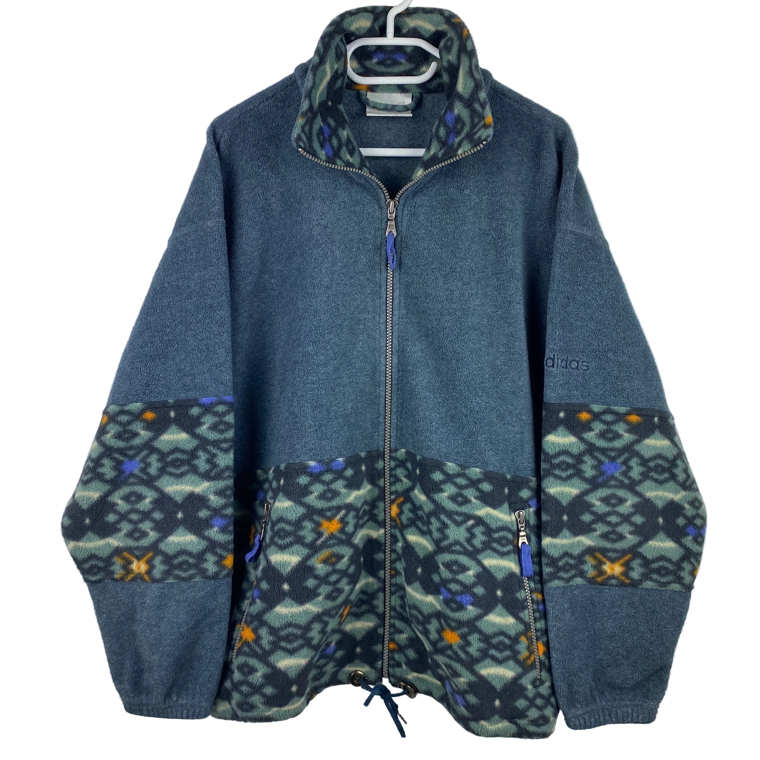 Adidas Vintage Fleece Jacket, Size M, Rare, 90’s