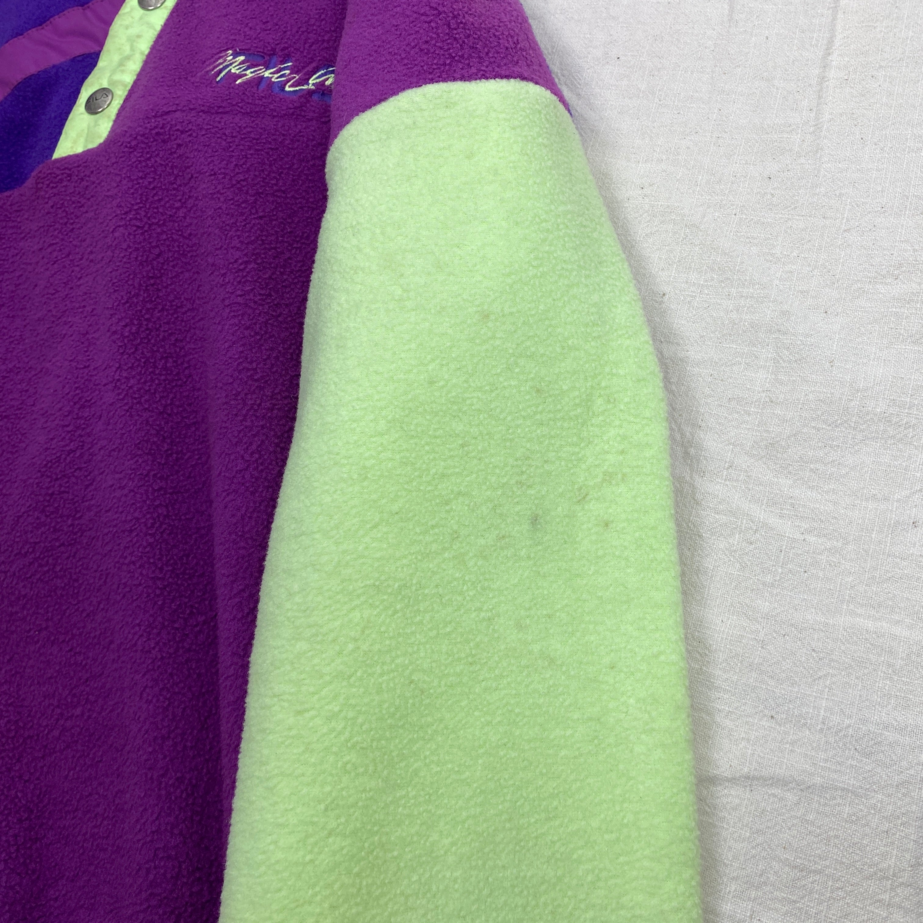 Fila Vintage Fleece Jacket, Size L, Made in Italy, 90’s