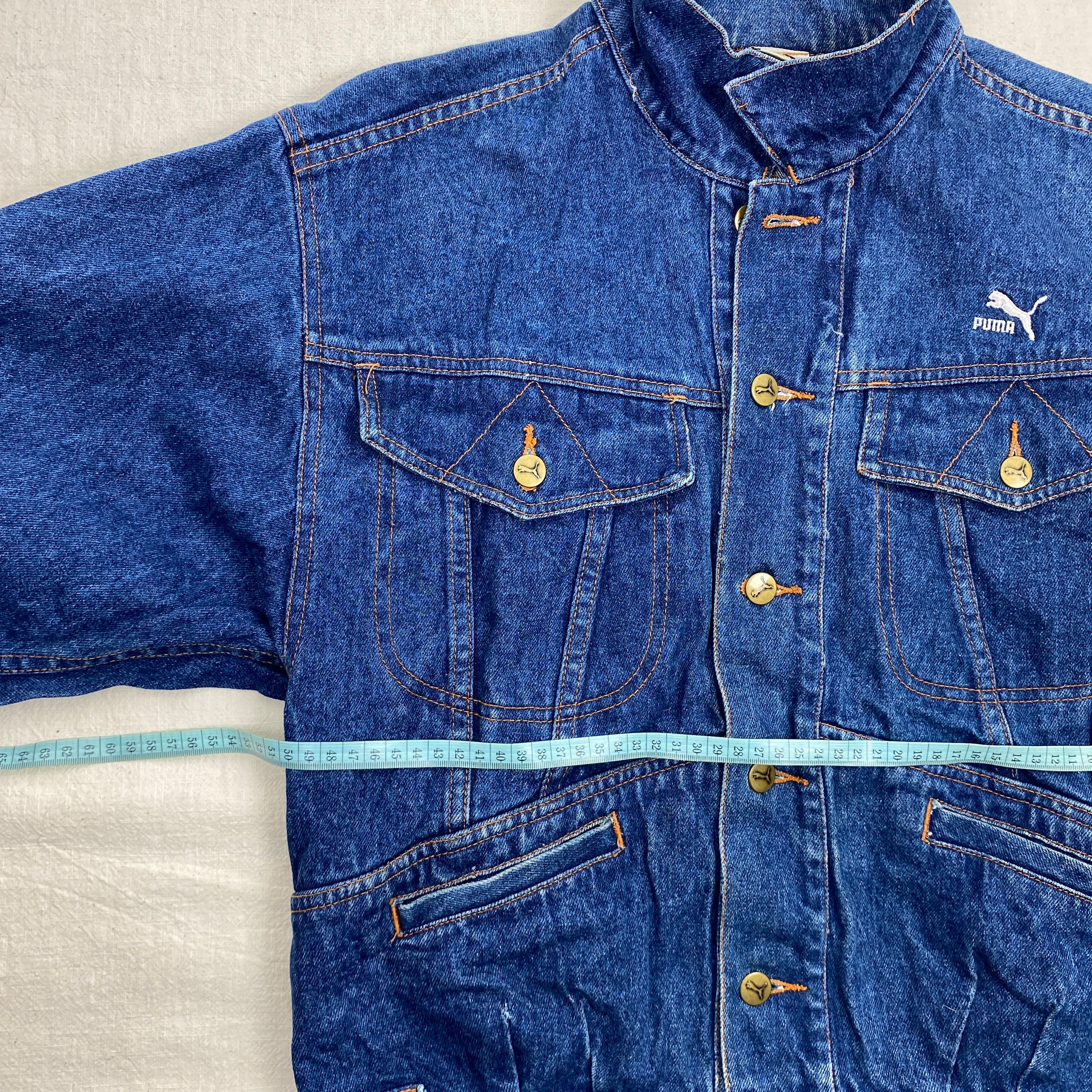Puma Vintage Denim Jacket, Size M, 90’s, Y2K