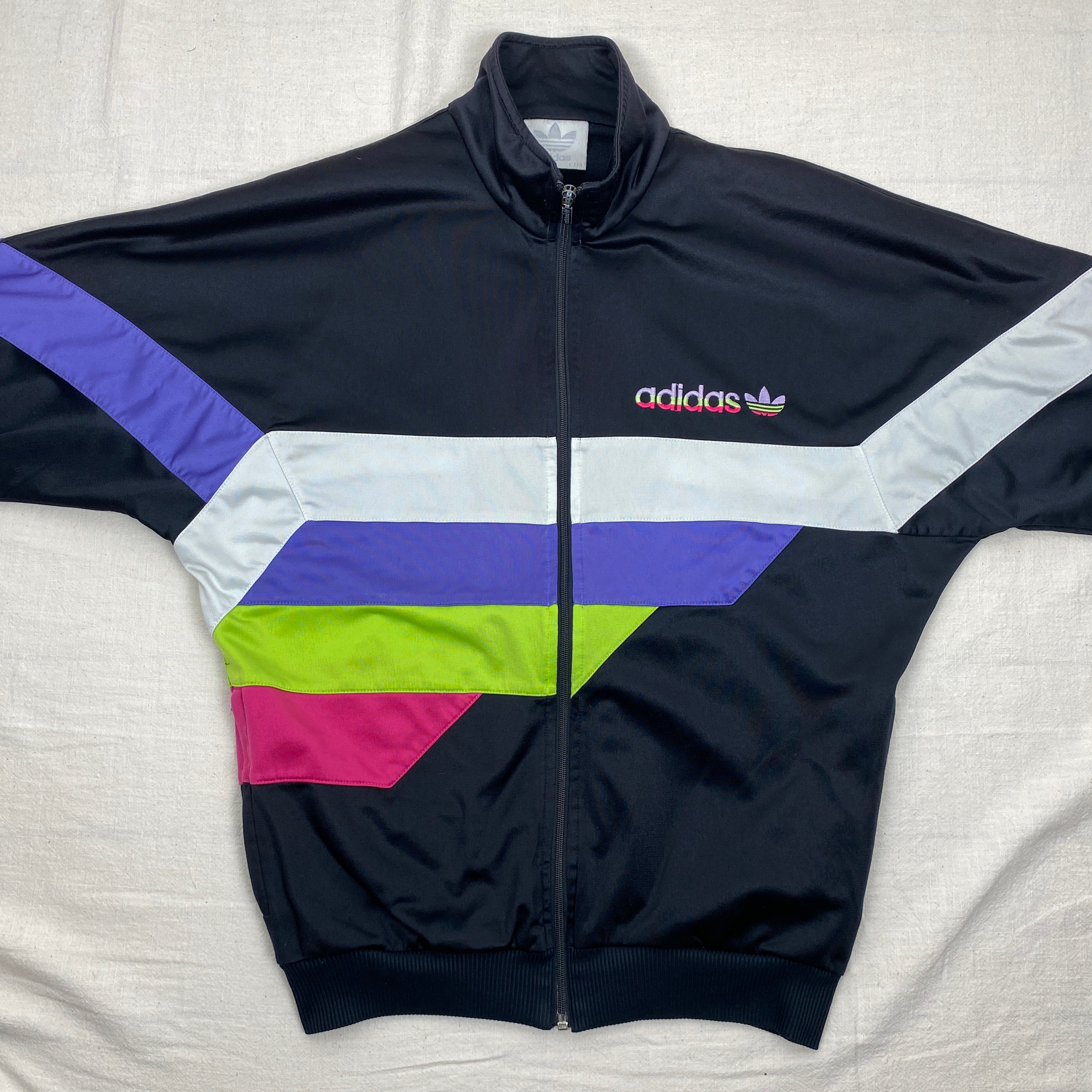 Adidas Vintage Track Jacket, Size L, Multicolor, 90’s