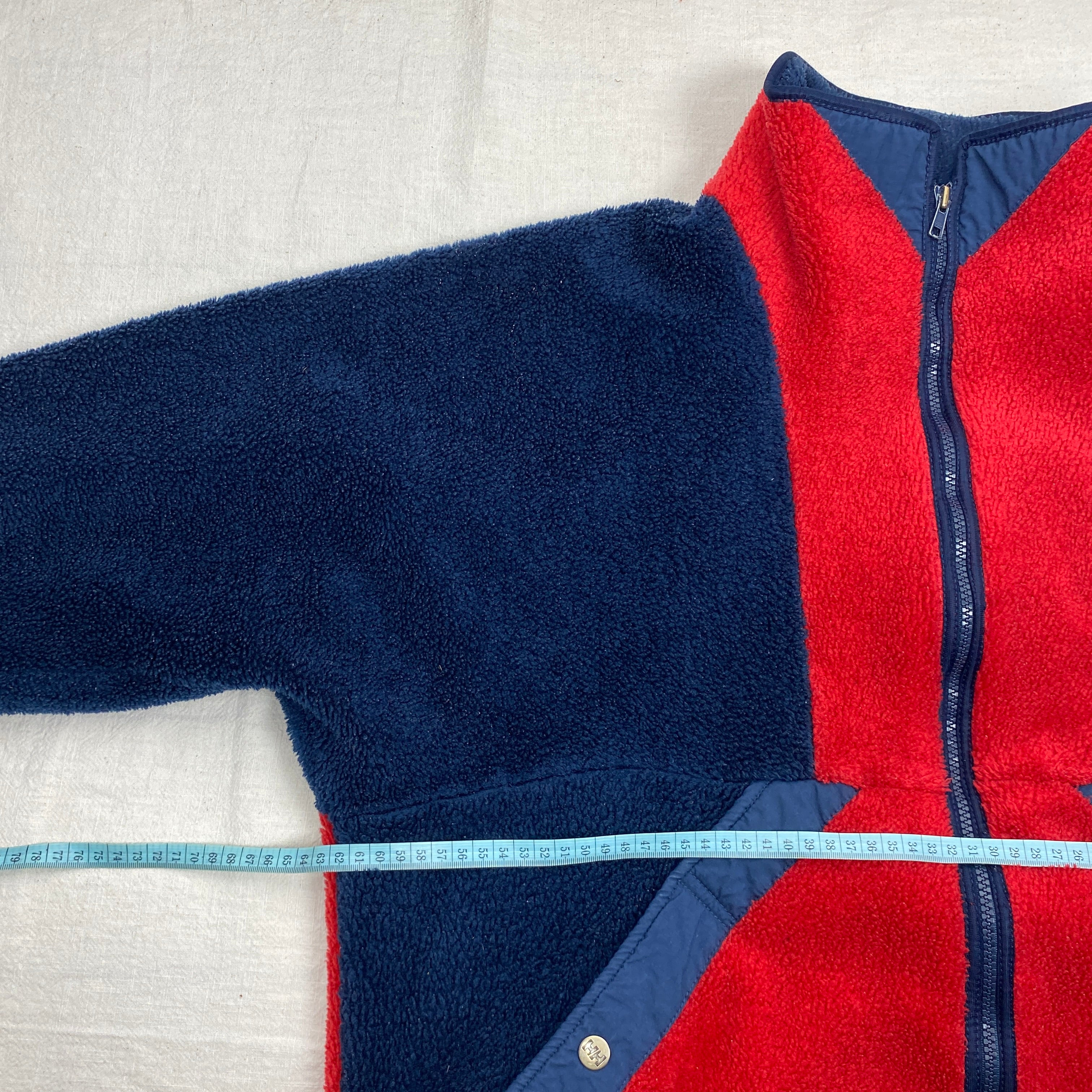 Helly Hansen Vintage Fleece Jacket, Size L, Polar Fleece, 90’s