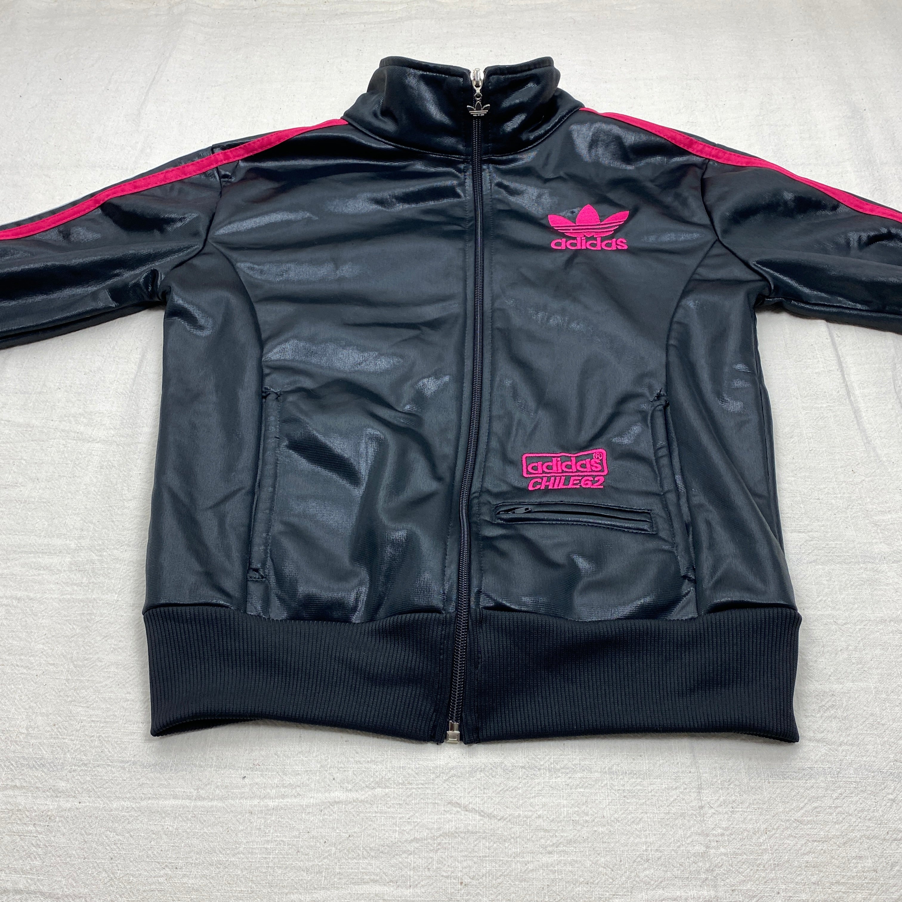 Adidas Vintage Track Jacket, Size XS, Chile 62, Y2K