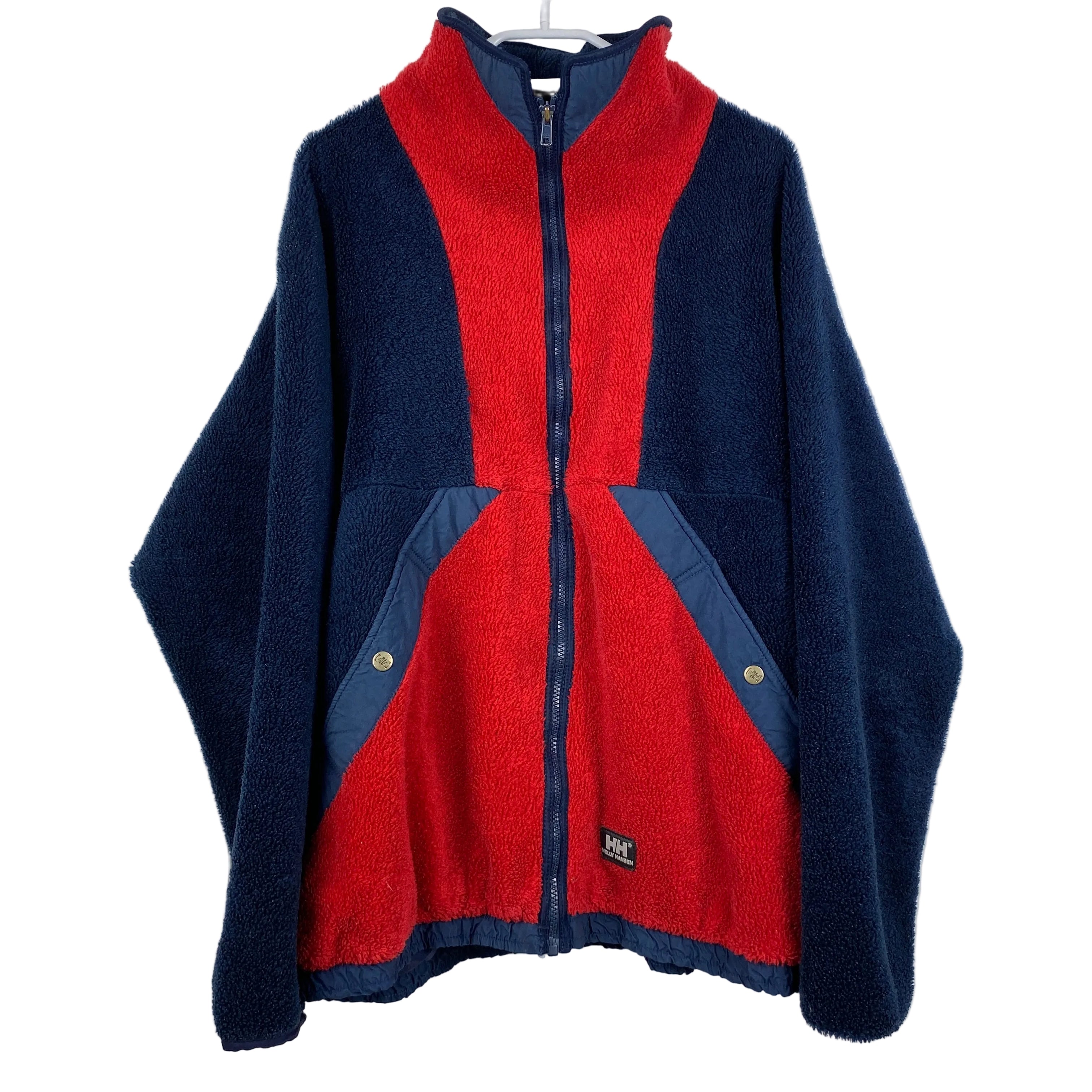 Helly Hansen Vintage Fleece Jacket, Size L, Polar Fleece, 90’s