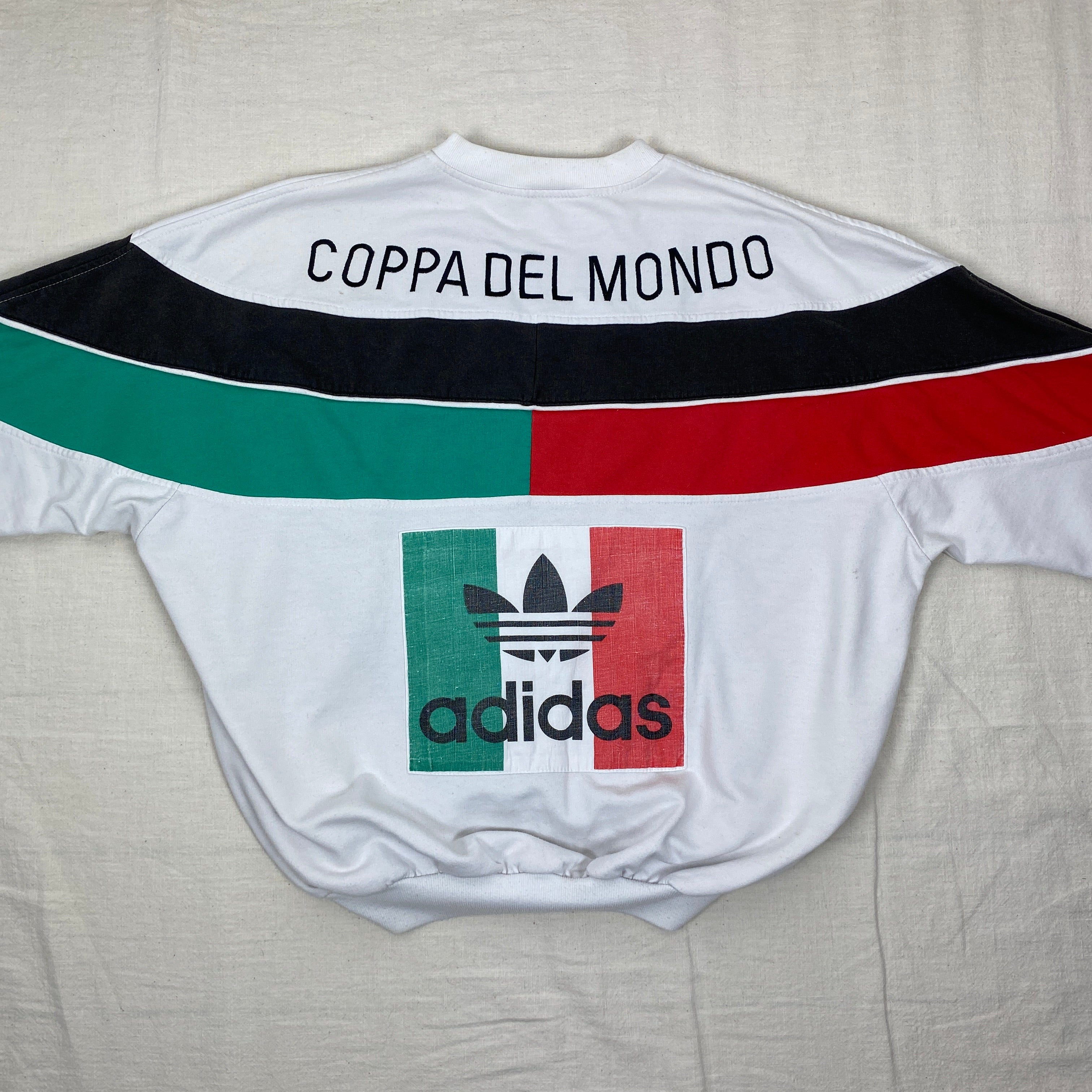 Adidas Vintage Sweatshirt, Size L, Coppa Del Mondo, Italian World Cup, 90’s