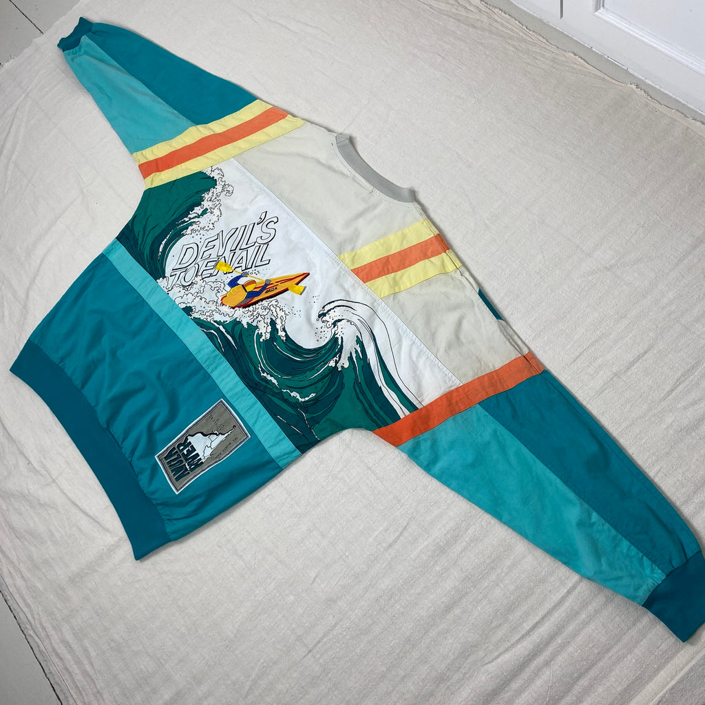 Adidas Vintage Sweatshirt, Size XL, Devils Toenail, Amuza River, 90’s